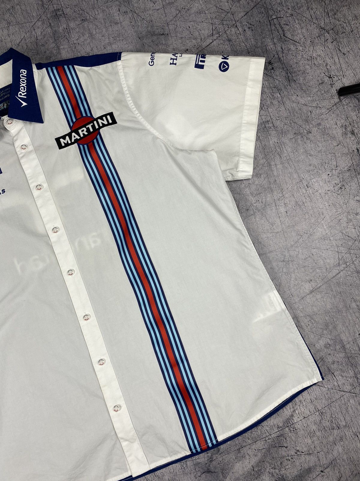 Hackett × Mercedes-Benz Vintage Mercedes Benz Williams Martini Racing Shirt 90’s Size US XXL / EU 58 / 5 - 4 Thumbnail