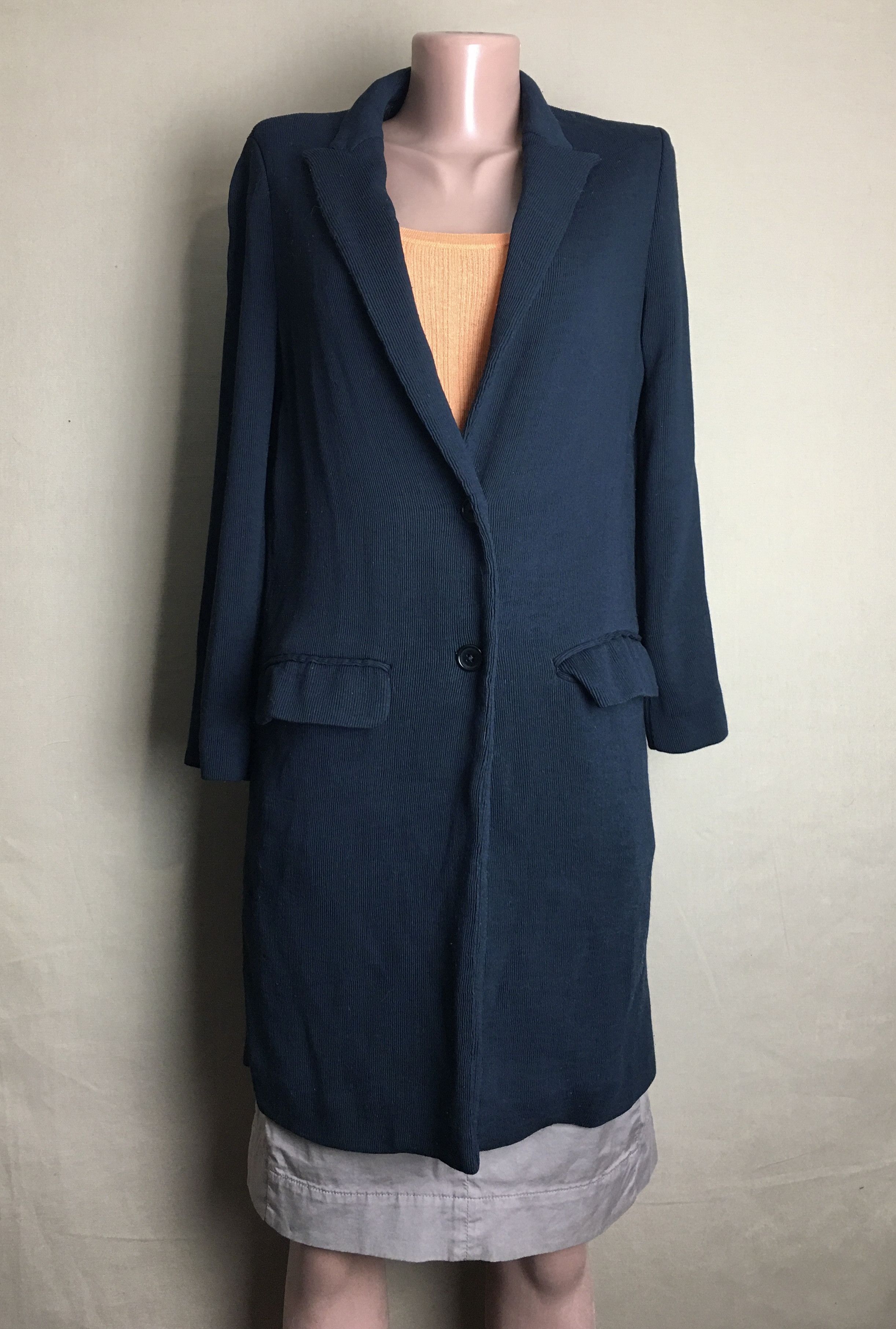 Barena Venezia Barena Venezia Navy Blue Velvet Long Jacket IT 40 Size S / US 4 / IT 40 - 1 Thumbnail