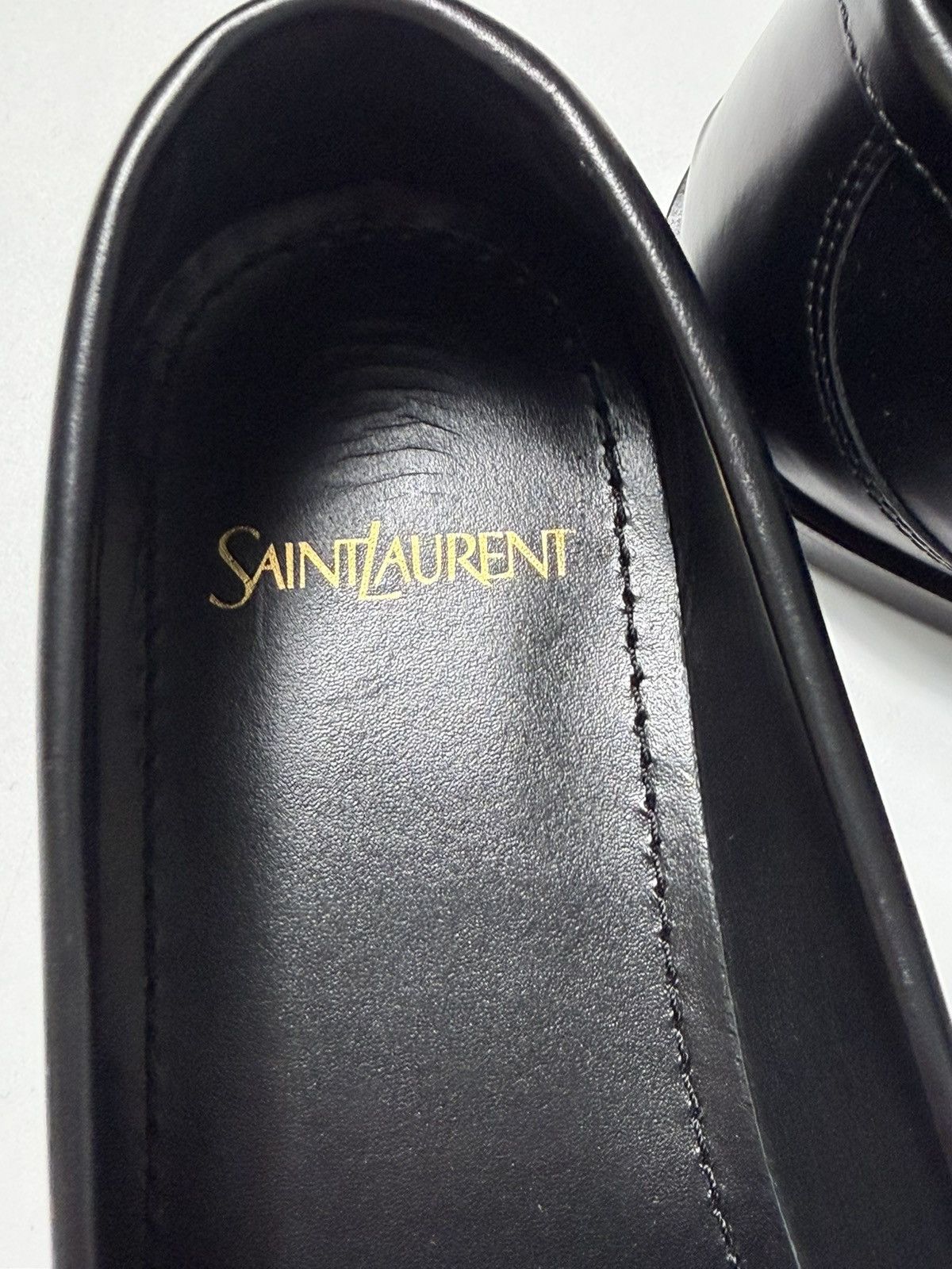 Saint Laurent Paris Saint Laurent YSL Smooth leather loafers Size US 9 / EU 42 - 10 Thumbnail