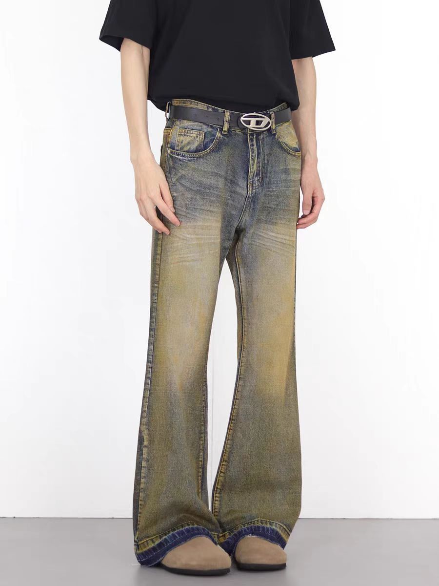 Japanese Brand × Jean Vintage wasteland style micro flare jeans Size US 32 / EU 48 - 4 Thumbnail