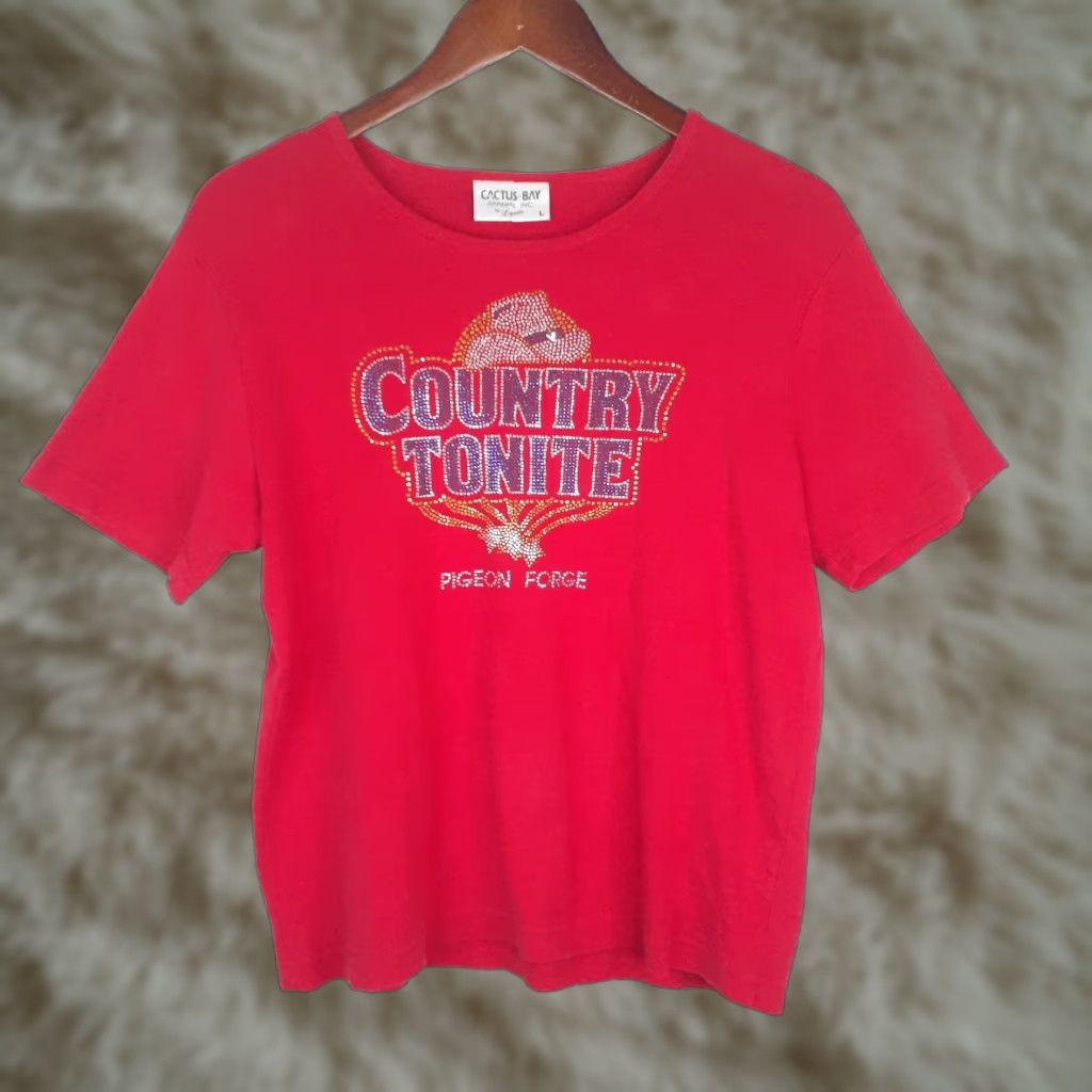 Vintage VINTAGE Country Western Shirt Short Sleeve Pigeon Forge Studs Small Womens Size S / US 4 / IT 40 - 1 Thumbnail