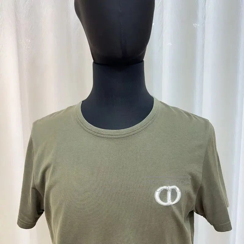 Dior Dior Military Green Cotton Men's T-Shirt . Size US XL / EU 56 / 4 - 3 Thumbnail