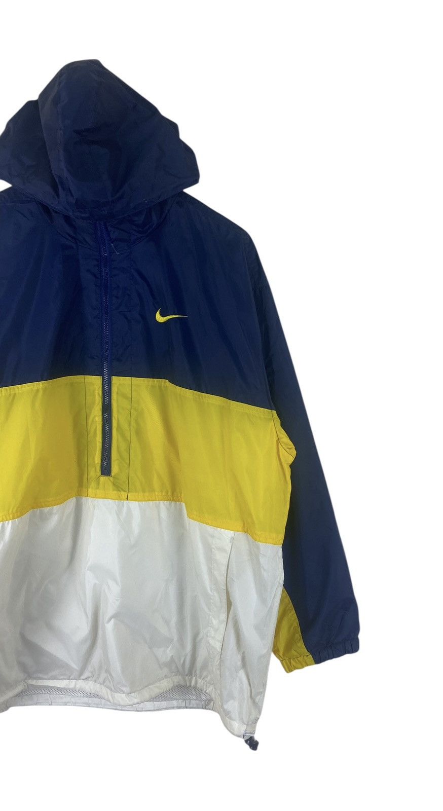 Nike × Vintage Vintage 90s Nike Small Swoosh Windbreaker Hoodie Size US M / EU 48-50 / 2 - 2 Thumbnail