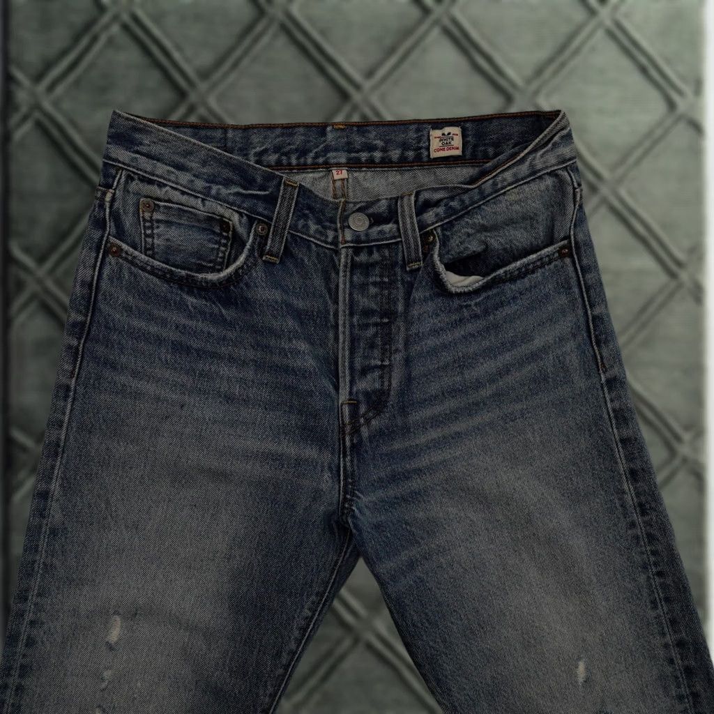 Levi's VINTAGE Levi's Jeans Women's 27 (27X27) White Oak Cone Denim Selvedge Distressed Zip Fly Jeans Size 27" / US 4 / IT 40 - 1 Thumbnail