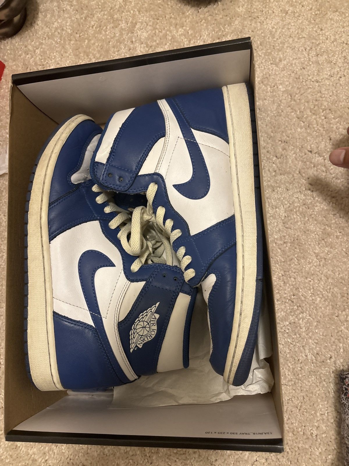 Jordan Brand × Nike Jordan 1 Storm Blue Size US 10.5 / EU 43-44 - 1 Thumbnail