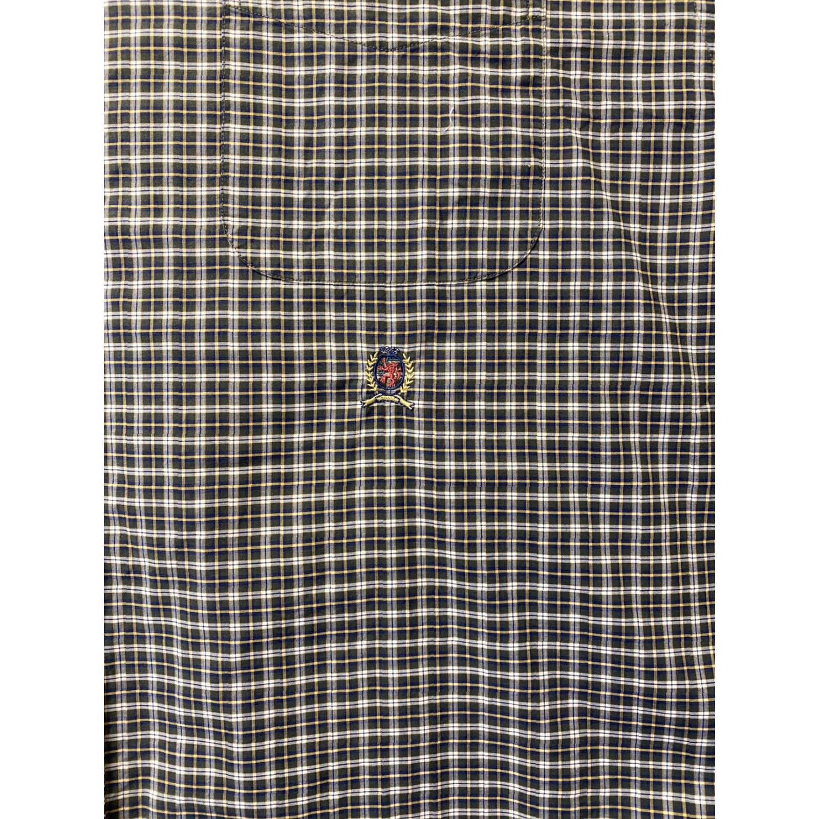 Tommy Hilfiger Tommy Hilfiger Shirt Button-Up Check Brown Long Sleeve XL Mens Size XL / US 12-14 / IT 48-50 - 2 Thumbnail