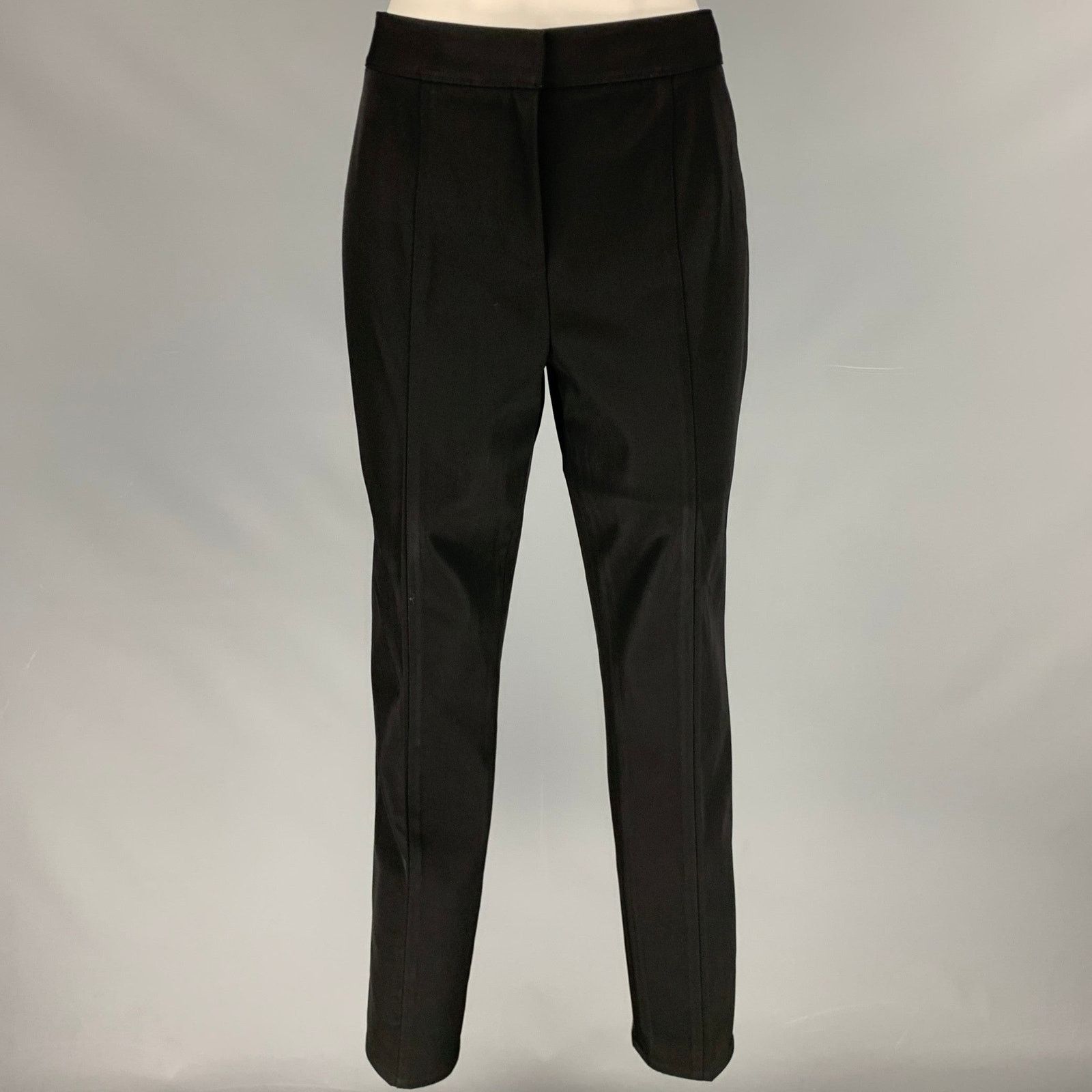 Alexander Wang ALEXANDER WANG Black Triacetate Blend Fitted Casual Pants Size 28" / US 6 / IT 42 - 1 Thumbnail