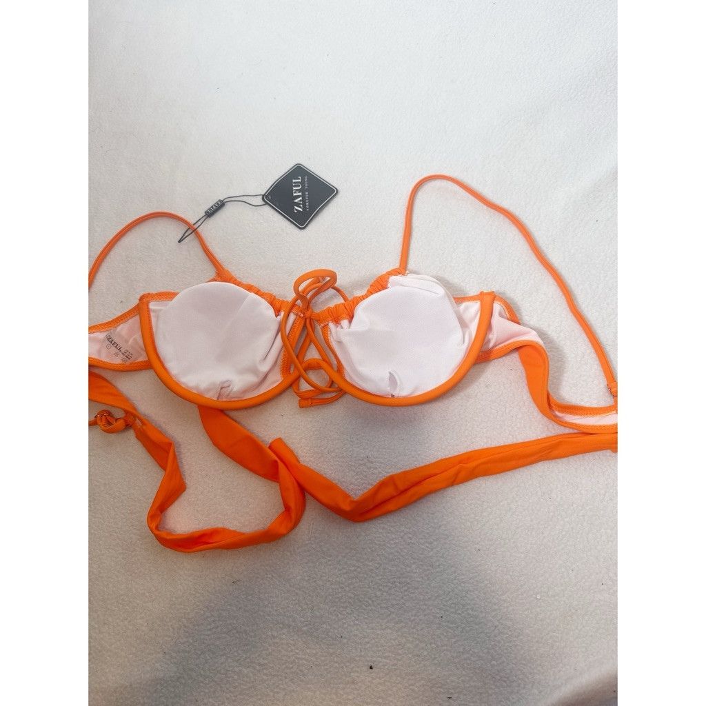 ZAFUL NWT Zaful Orange Bikini Set Size L 8–10 Size L / US 10 / IT 46 - 5 Thumbnail