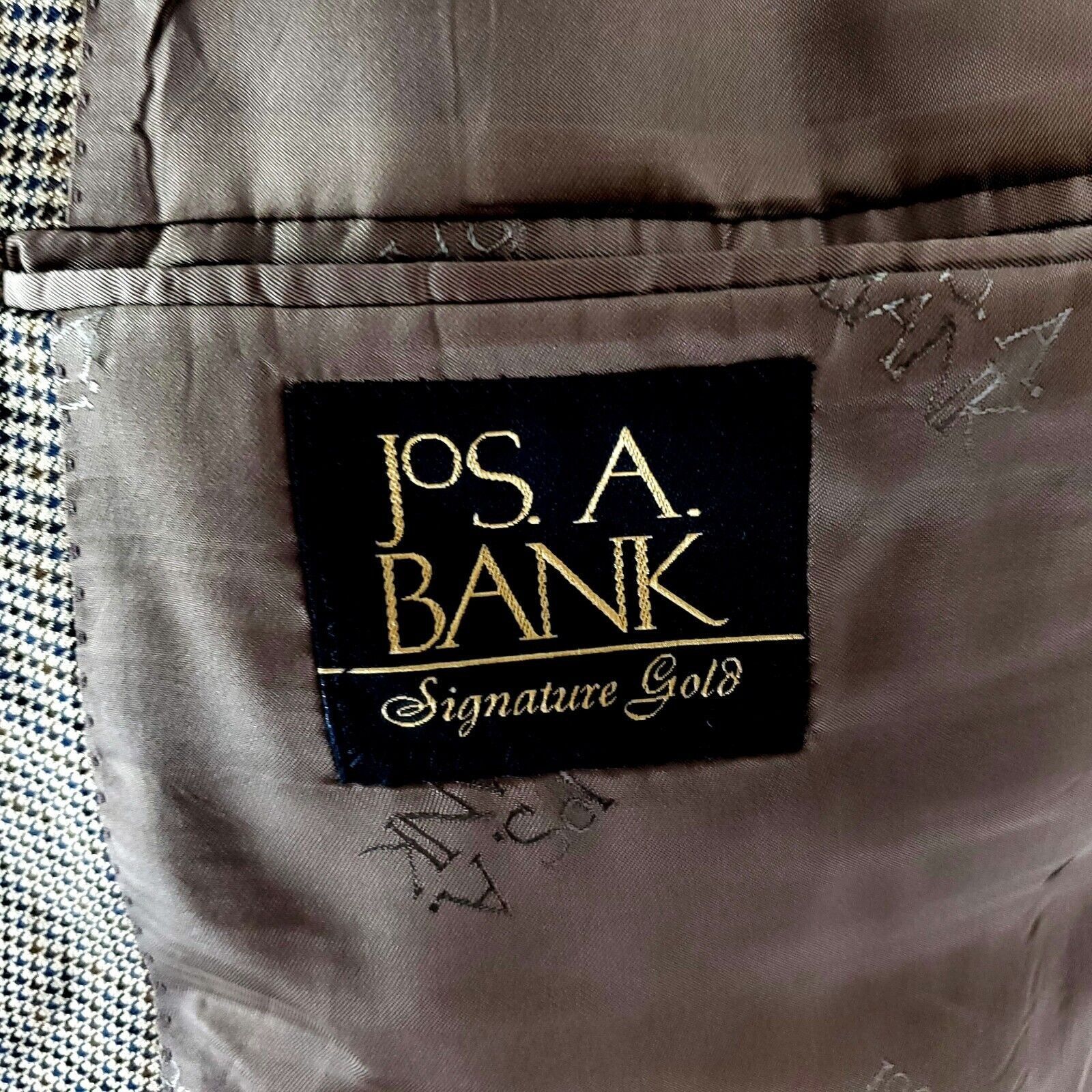 Jos. A. Bank Jos A Bank Signature Gold Wool Silk 2 Button Sport Coat 42L Size 42L - 7 Thumbnail