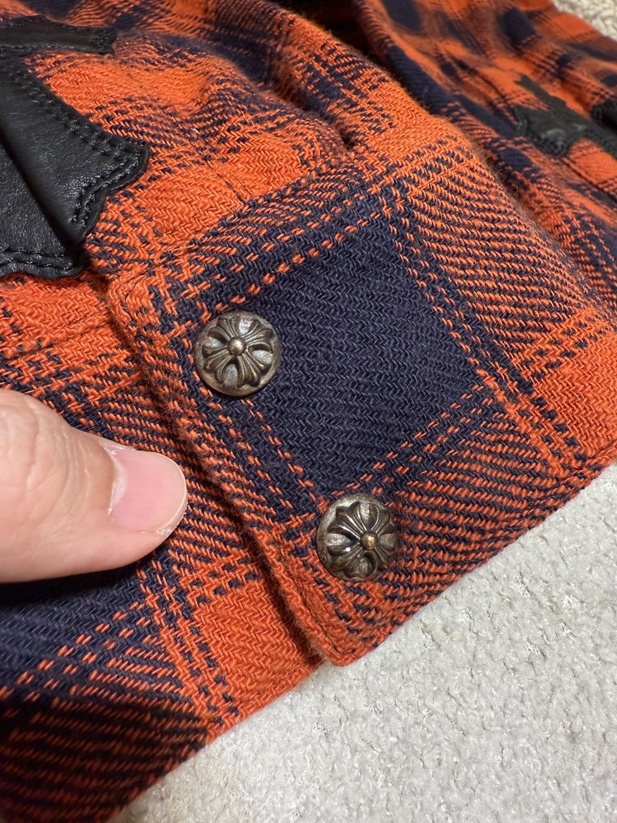 Chrome Hearts Chrome hearts flanel button (Virgil Ablob) Size US M / EU 48-50 / 2 - 9 Thumbnail
