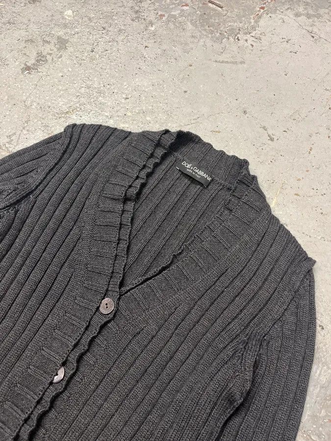 Dolce & Gabbana 2000s Dolce & Gabbana Dark Wool Cardigan Sweater Size US M / EU 48-50 / 2 - 4 Thumbnail