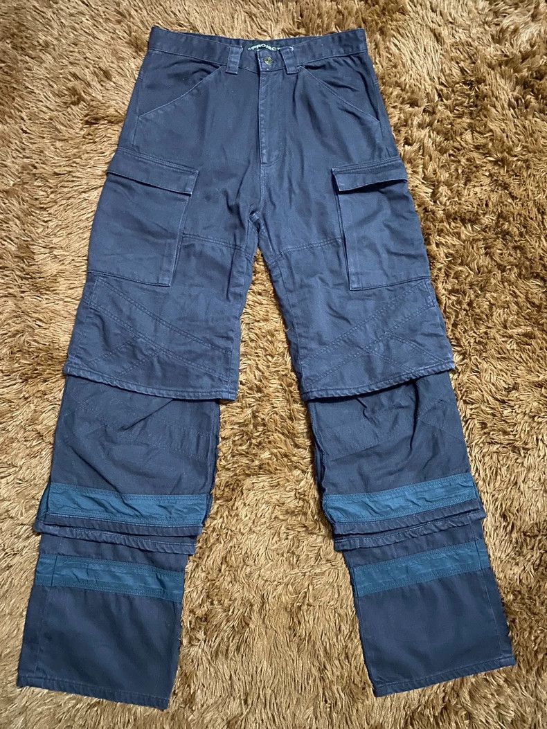 Y/Project Y/Project 18FW Layered Cargo Pants Purple- dmc Size US 30 / EU 46 - 1 Thumbnail