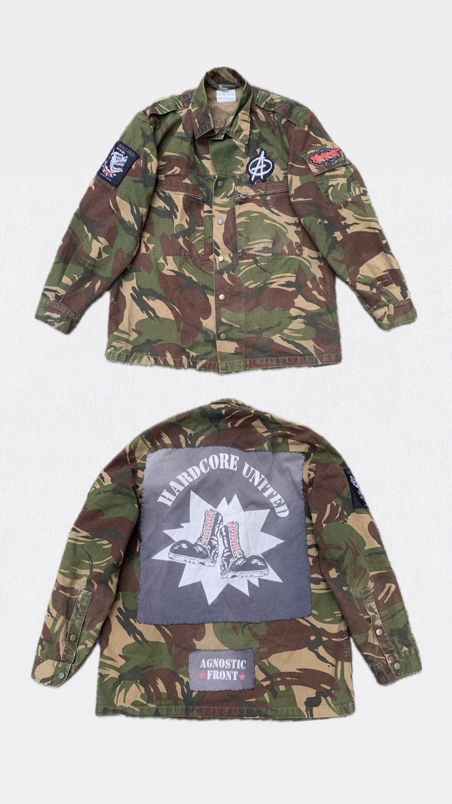 Other Custom Camo Punk Jacket w/ Patches MARQUARDT + SCHULZ Size US L / EU 52-54 / 3 - 1 Thumbnail