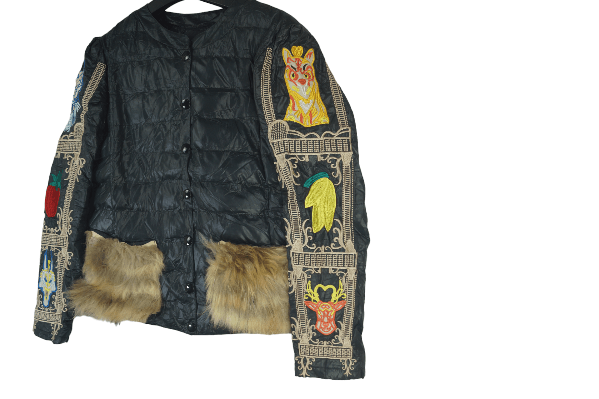 Japanese Brand × Vintage Rare Puffer Jacket Bouquet Buttonup Nice Design Size US S / EU 44-46 / 1 - 2 Thumbnail