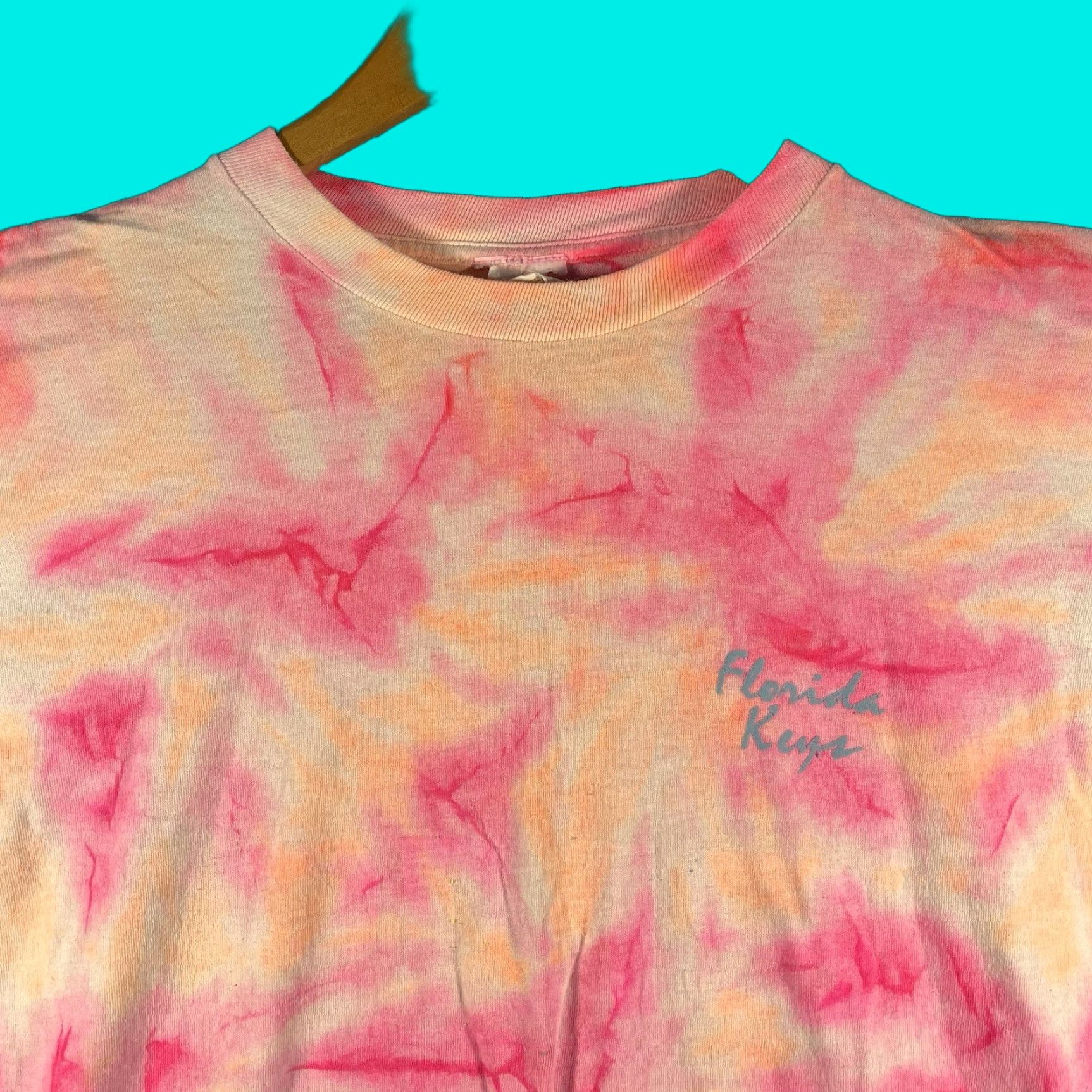 Vintage VINTAGE Key West Florida T-Shirt XL Pink Tie Dye Short Sleeve Mens 80s Souvenir Size US XL / EU 56 / 4 - 1 Thumbnail
