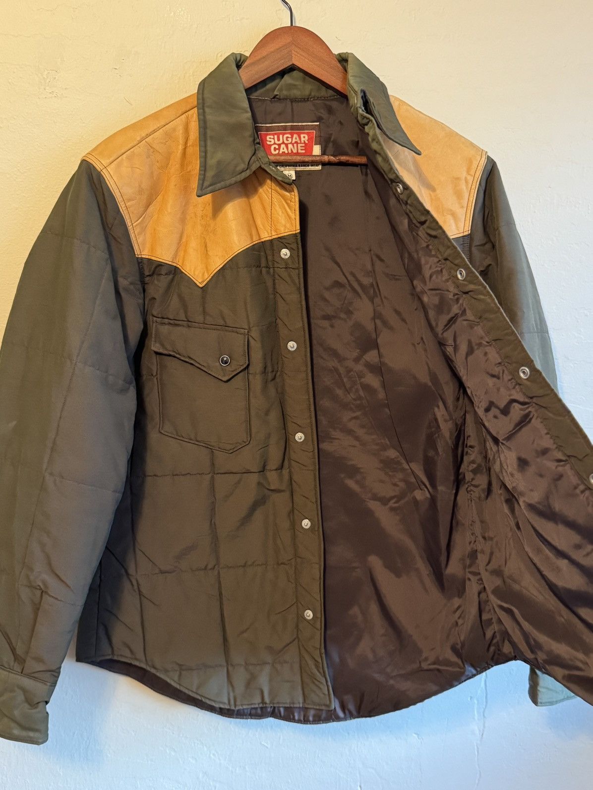 Sugar Cane Sugar Cane: Leather Yoke Western-Puffer Jacket Size US M / EU 48-50 / 2 - 3 Thumbnail