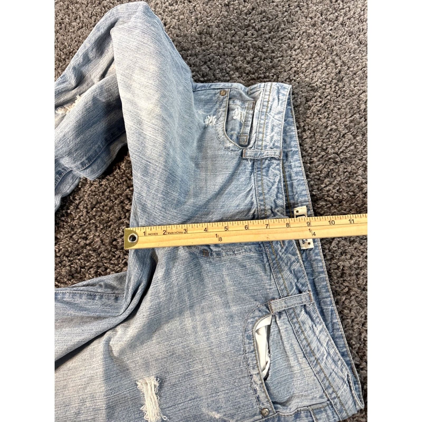 Vintage VINTAGE LEI Jeans Ashley Trouble Flared Jeans 34x31 Light Wash Denim Blue Bootcut Womens Juniors Modern Stretch Pocket 5-Pocket Size 24" / US 00 / IT 34 - 5 Thumbnail