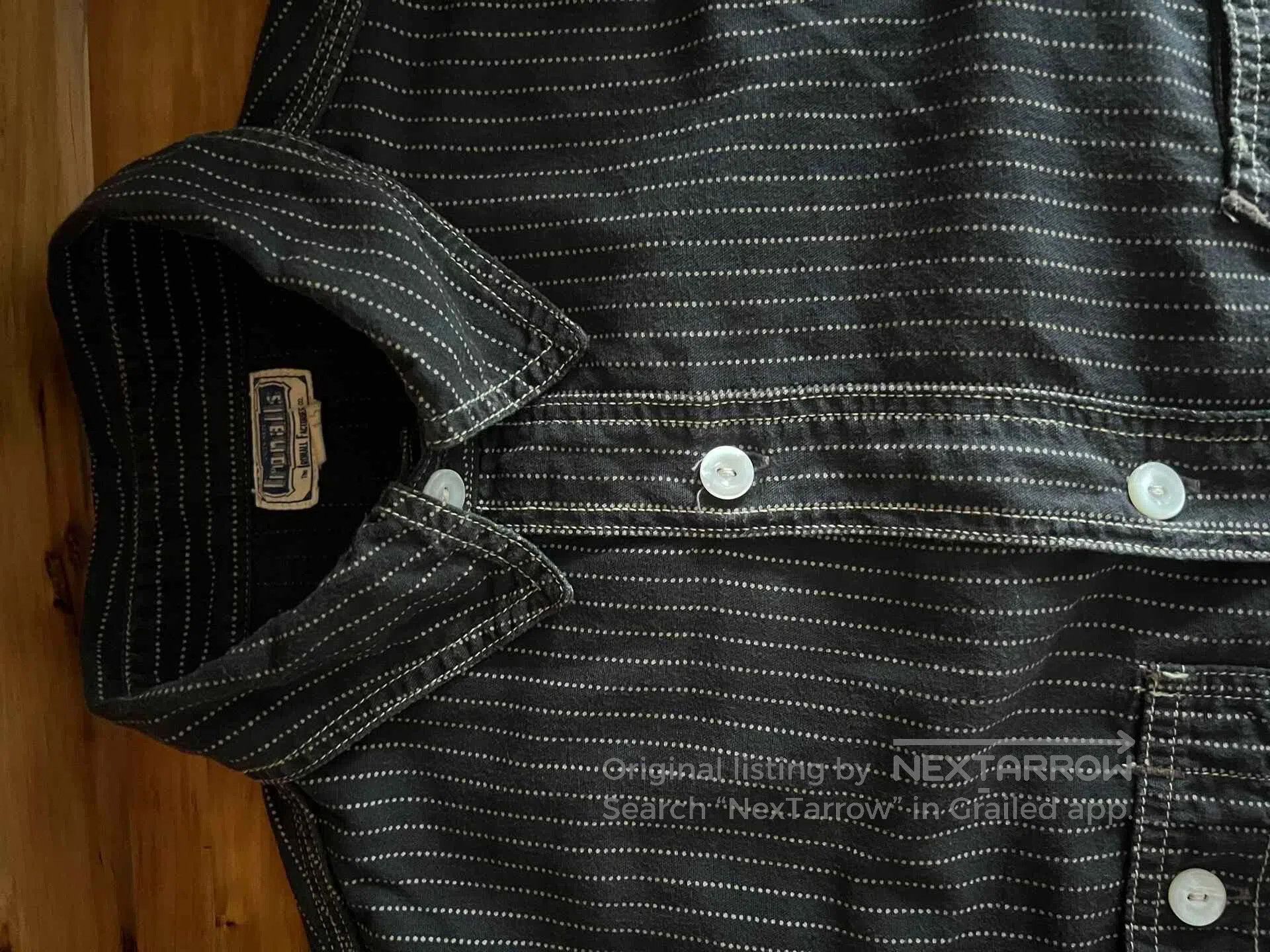 Freewheelers Freewheelers Black Wabash Work Shirt. Size US M / EU 48-50 / 2 - 8 Thumbnail