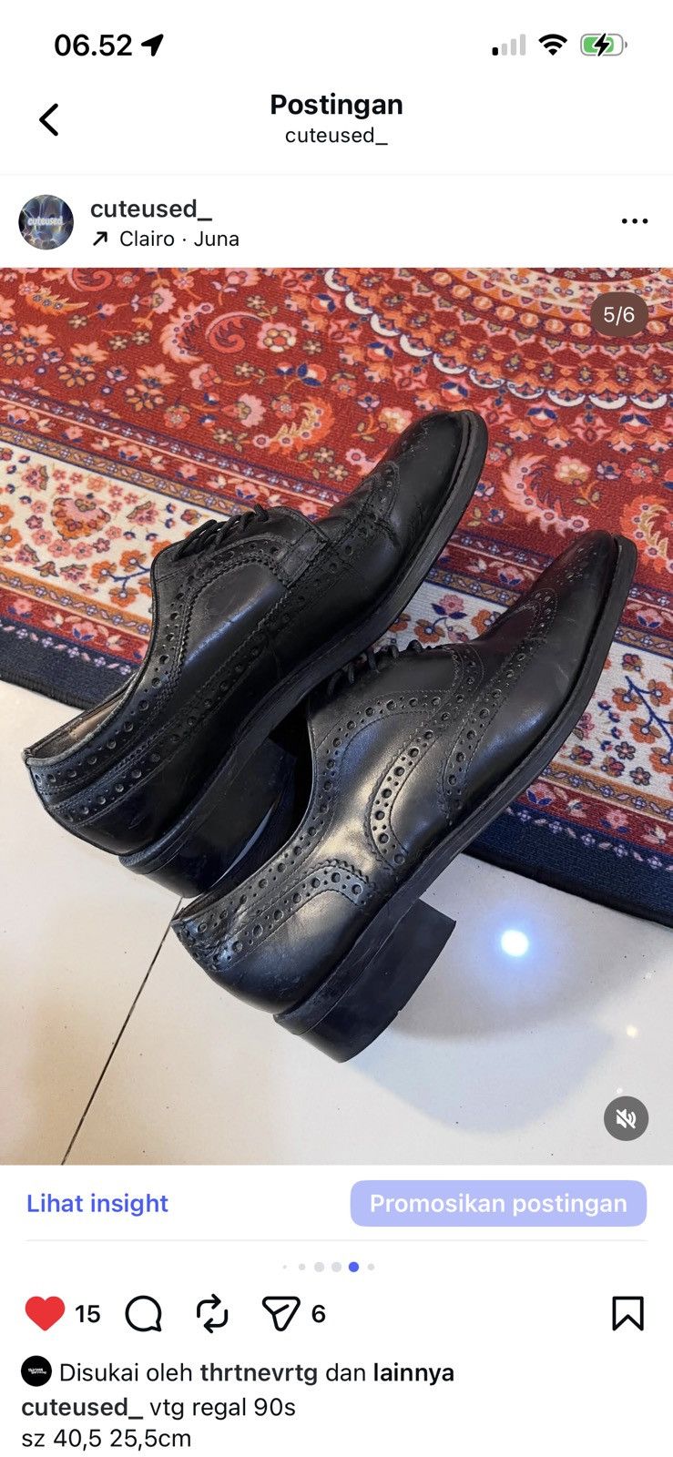 REGAL Vintage leather shoes regal Size US 8 / EU 41 - 5 Thumbnail