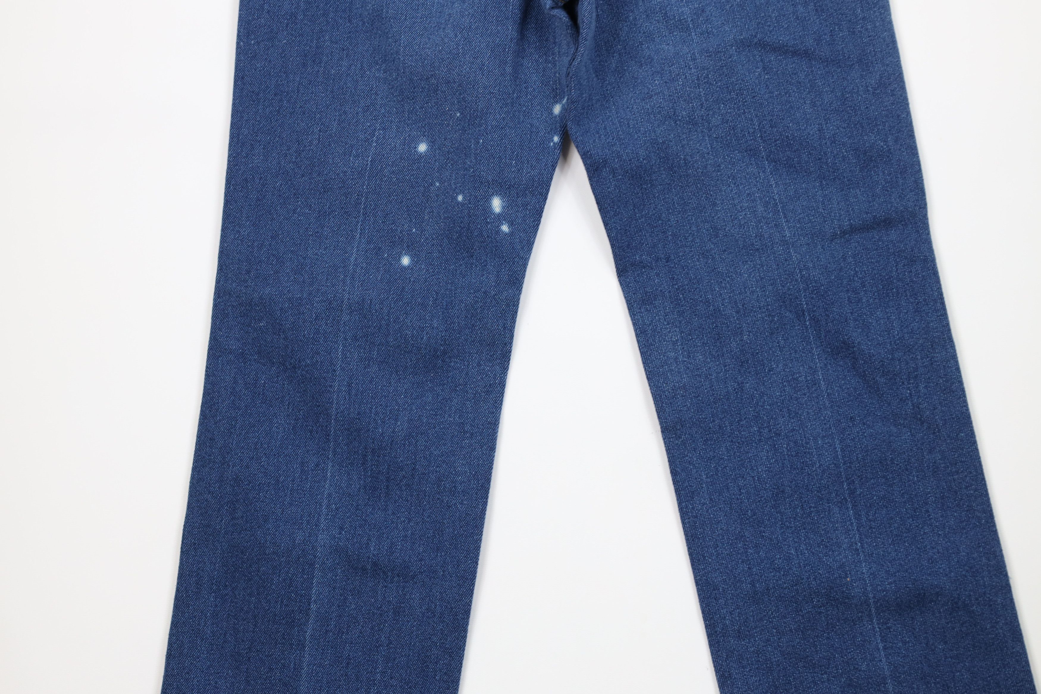 Lee Vintage 70s Lee Distressed Flared Denim Jeans Blue USA Size 27" / US 4 / IT 40 - 12 Thumbnail