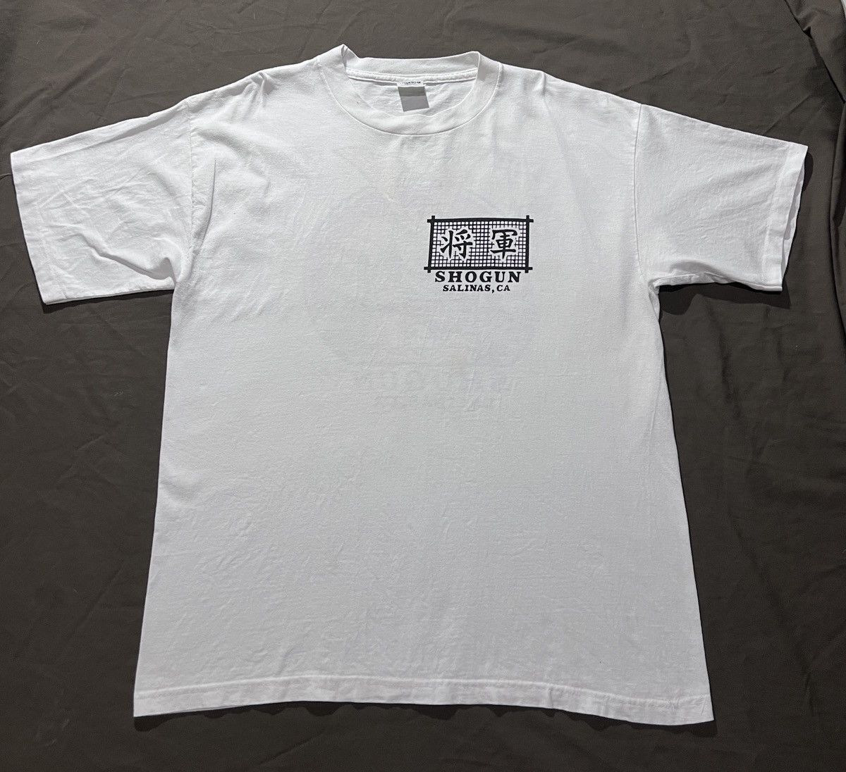 Vintage 90s Shogun Samurai Pattern Japonism Art Promo Tee XL Size US XL / EU 56 / 4 - 4 Thumbnail