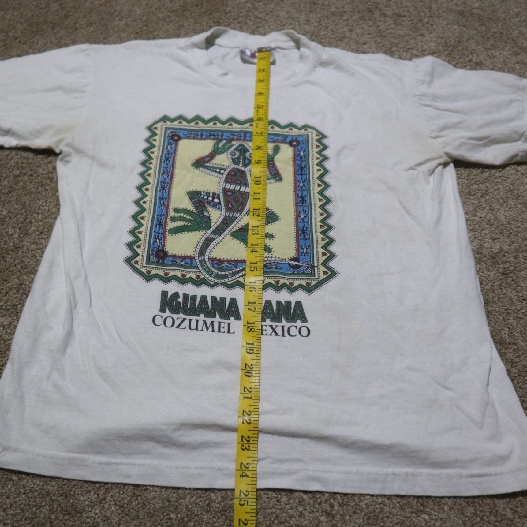 Prana VINTAGE Kuana Rana Cozumel Mexico Tee T-Shirt Vacation Adult Men's Size L Large Shirt Men White XS? Size US L / EU 52-54 / 3 - 6 Thumbnail