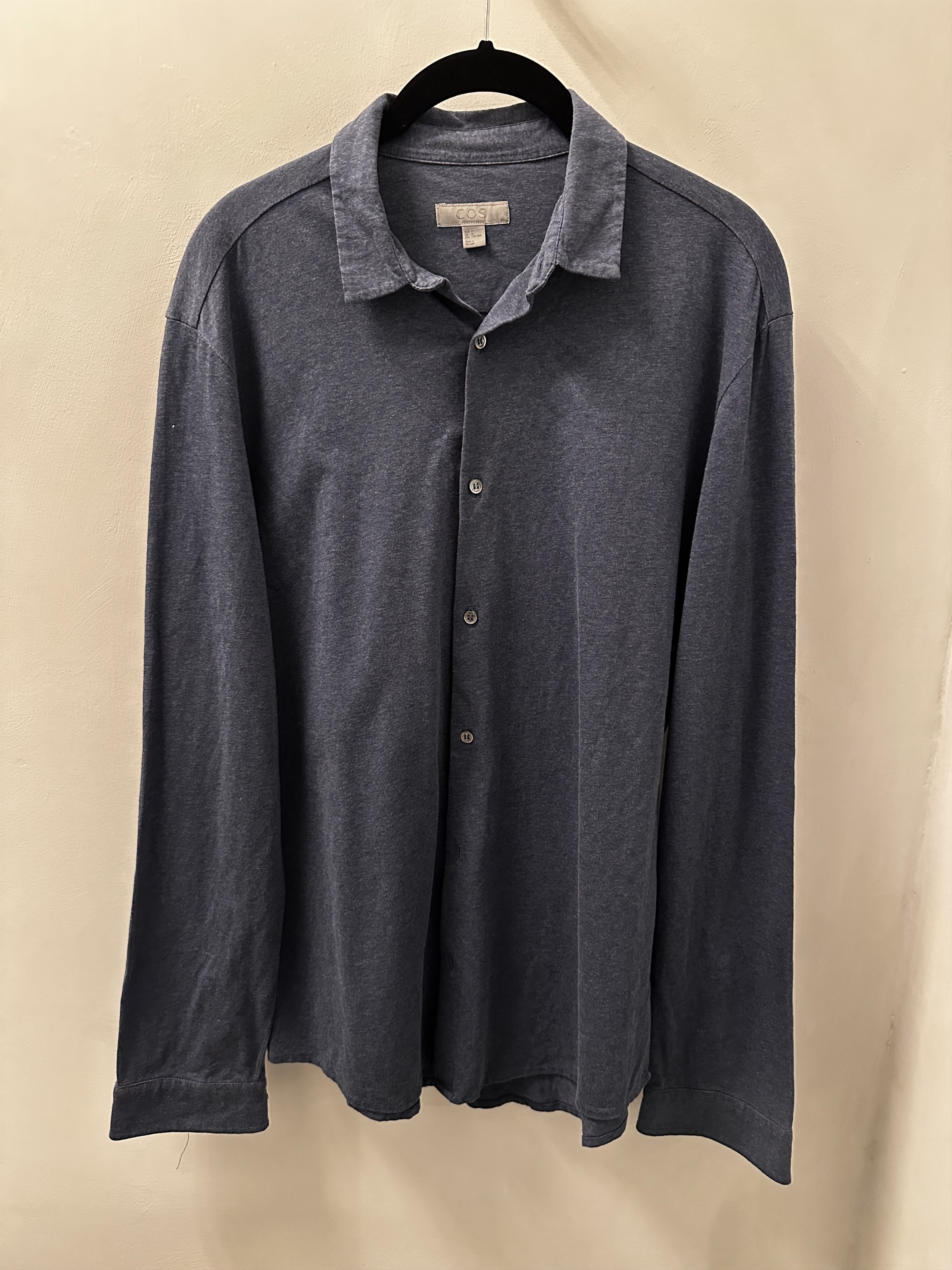 Cos Modern Dark Navy Button-up Shirt Size US M / EU 48-50 / 2 - 1 Thumbnail