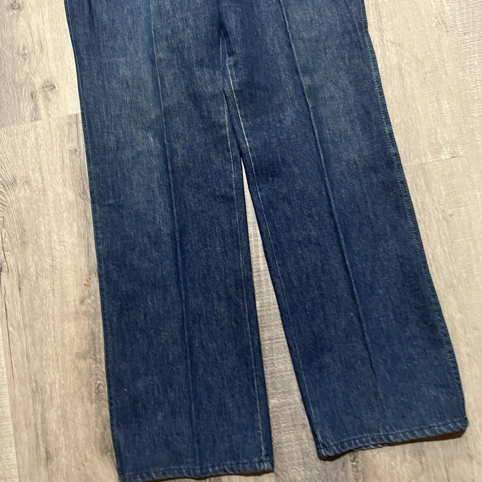 Vintage VTG 60s/70s Cactus Flower Womens High Waist Jeans Dark Wash Size 32" / US 10 / IT 46 - 5 Thumbnail