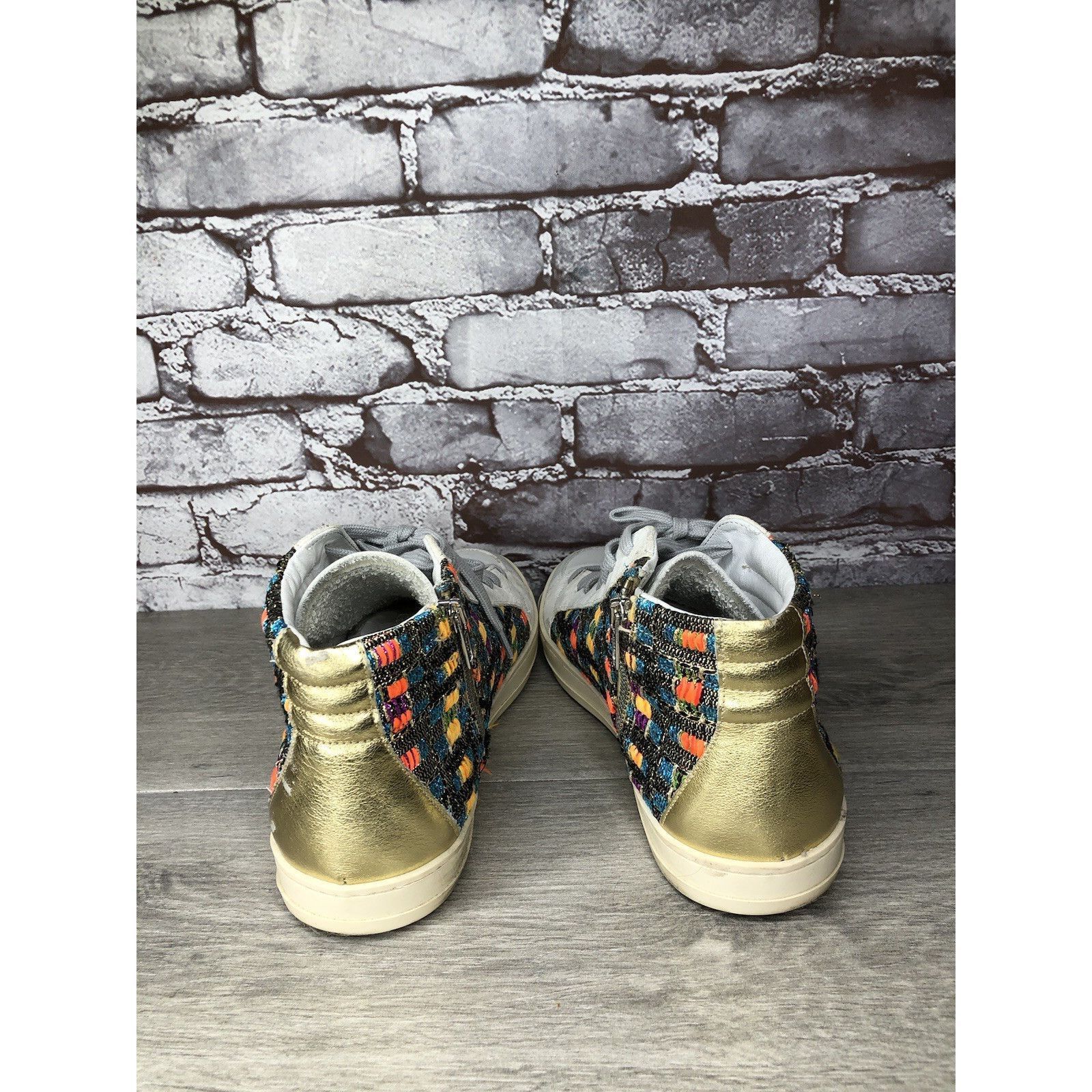P448 P448 Skate Malhia Sneakers White Leather Lace Up High Top Sh Size US 10.5 / IT 40.5 - 6 Thumbnail