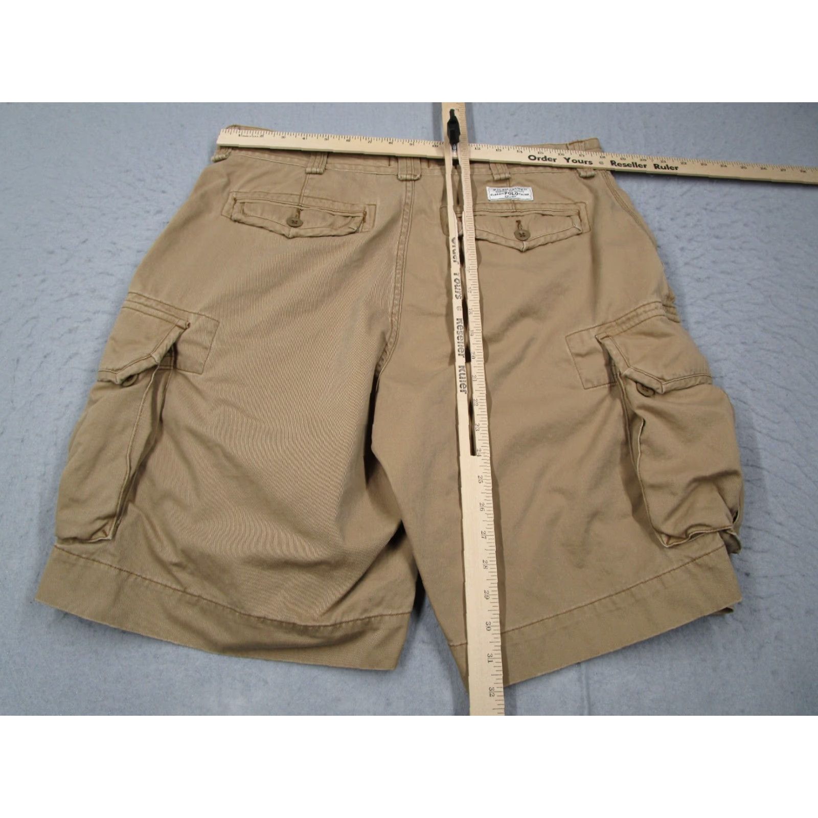 Polo Ralph Lauren VINTAGE Polo Ralph Lauren Cargo Shorts Mens 35 Beige Cotton Mid Rise 10" Casual Outdoor Size US S / EU 44-46 / 1 - 6 Thumbnail
