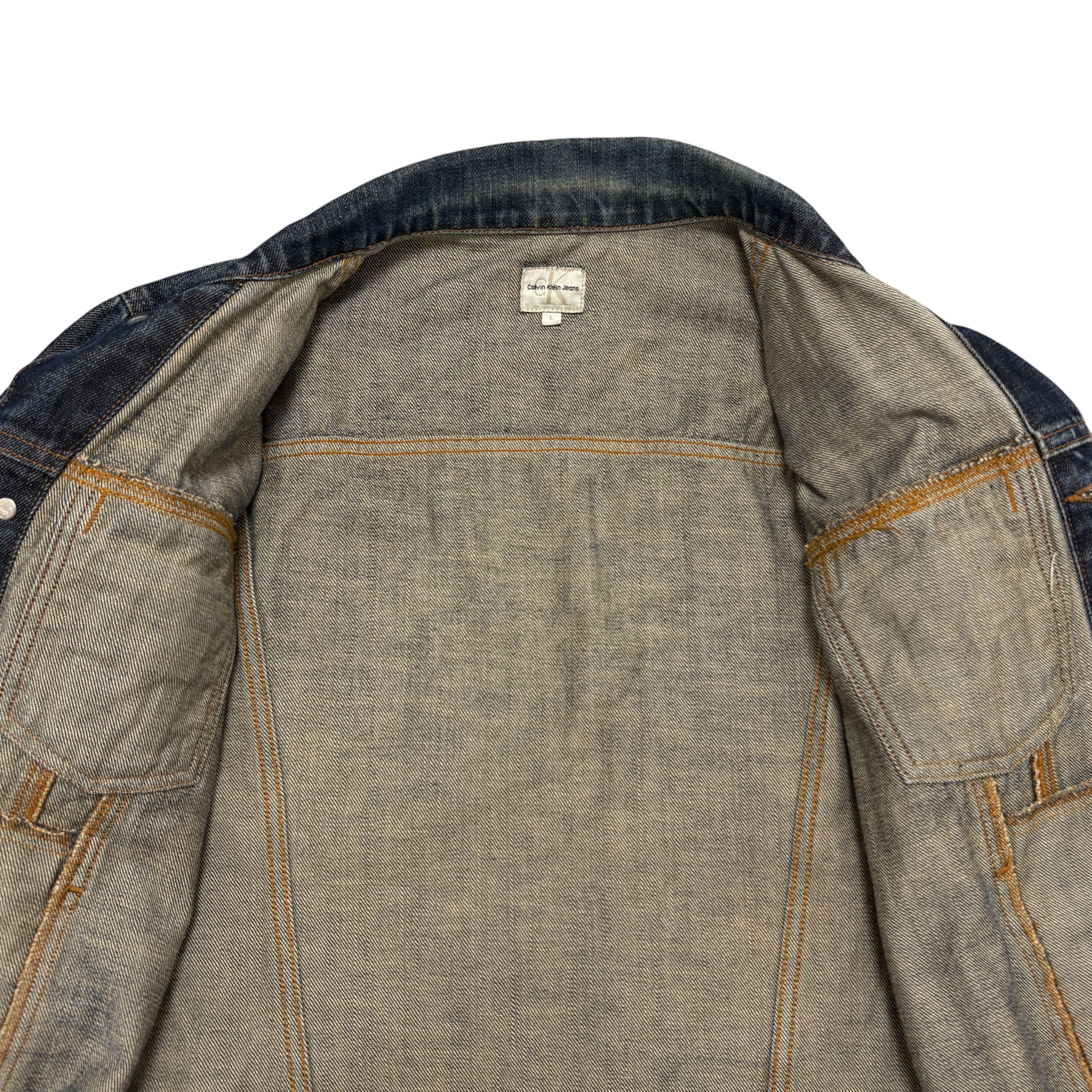 Calvin Klein Vintage Calvin Klein Jeans Y2K Womens Denim Jacket Trucker Size L / US 10 / IT 46 - 18 Thumbnail