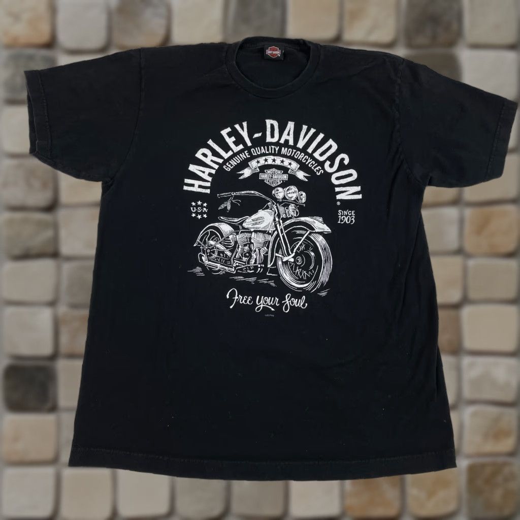 Harley Davidson Harley-Davidson Shirt Mens M Black Barracuda Graphic Print Logo Biker Motorcycle T-Shirt Short Sleeve Crew Neck Size US M / EU 48-50 / 2 - 1 Thumbnail