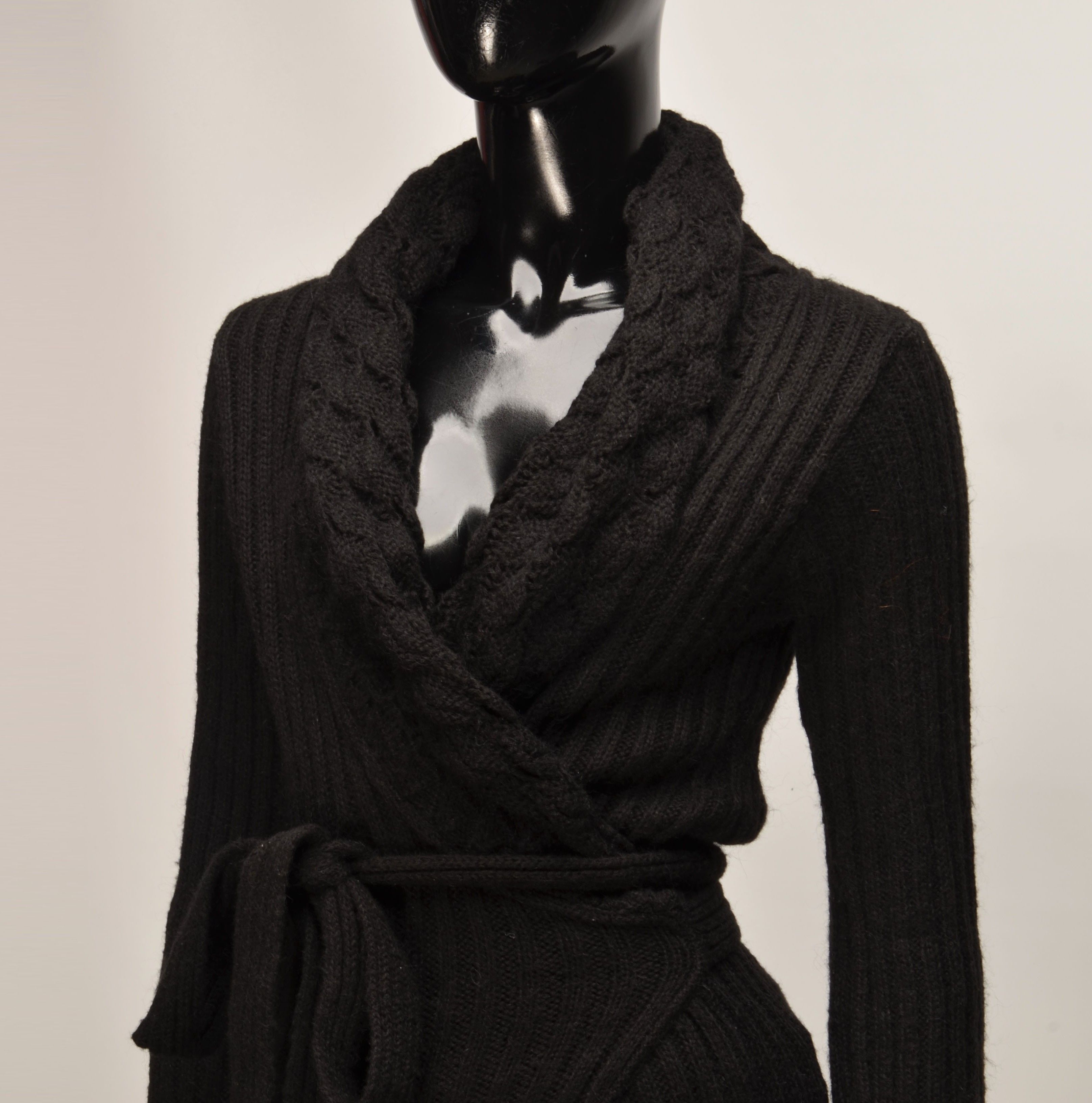 Morgan De Toi Vintage Morgan de Toi Y2K Mohair Blend Wrap Cardigan Size S / US 4 / IT 40 - 2 Thumbnail