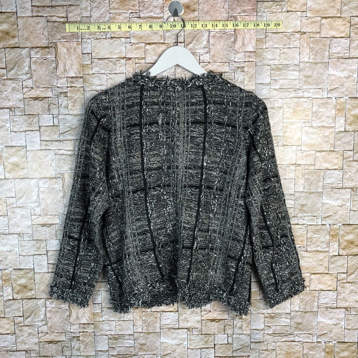 Homespun Knitwear × Japanese Brand Chadoriah Black Knitwear ripped style #A224 Size M / US 6-8 / IT 42-44 - 12 Thumbnail