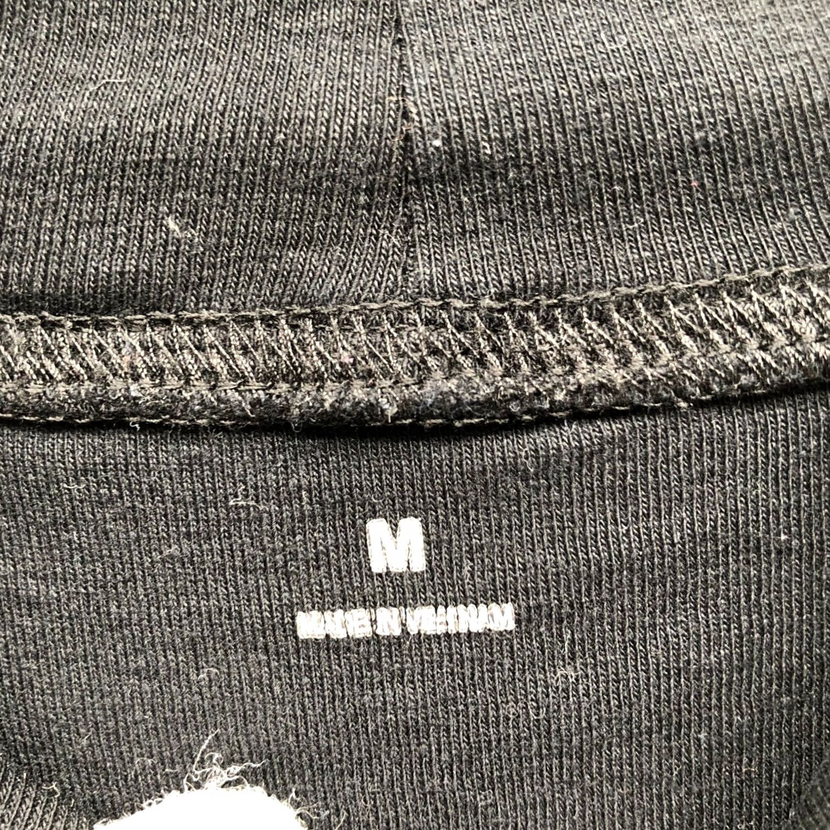Muji Muji Mock Neck Long Sleeve T-Shirt Womens M Black Stretch Cotton Blend Size M / US 6-8 / IT 42-44 - 5 Thumbnail