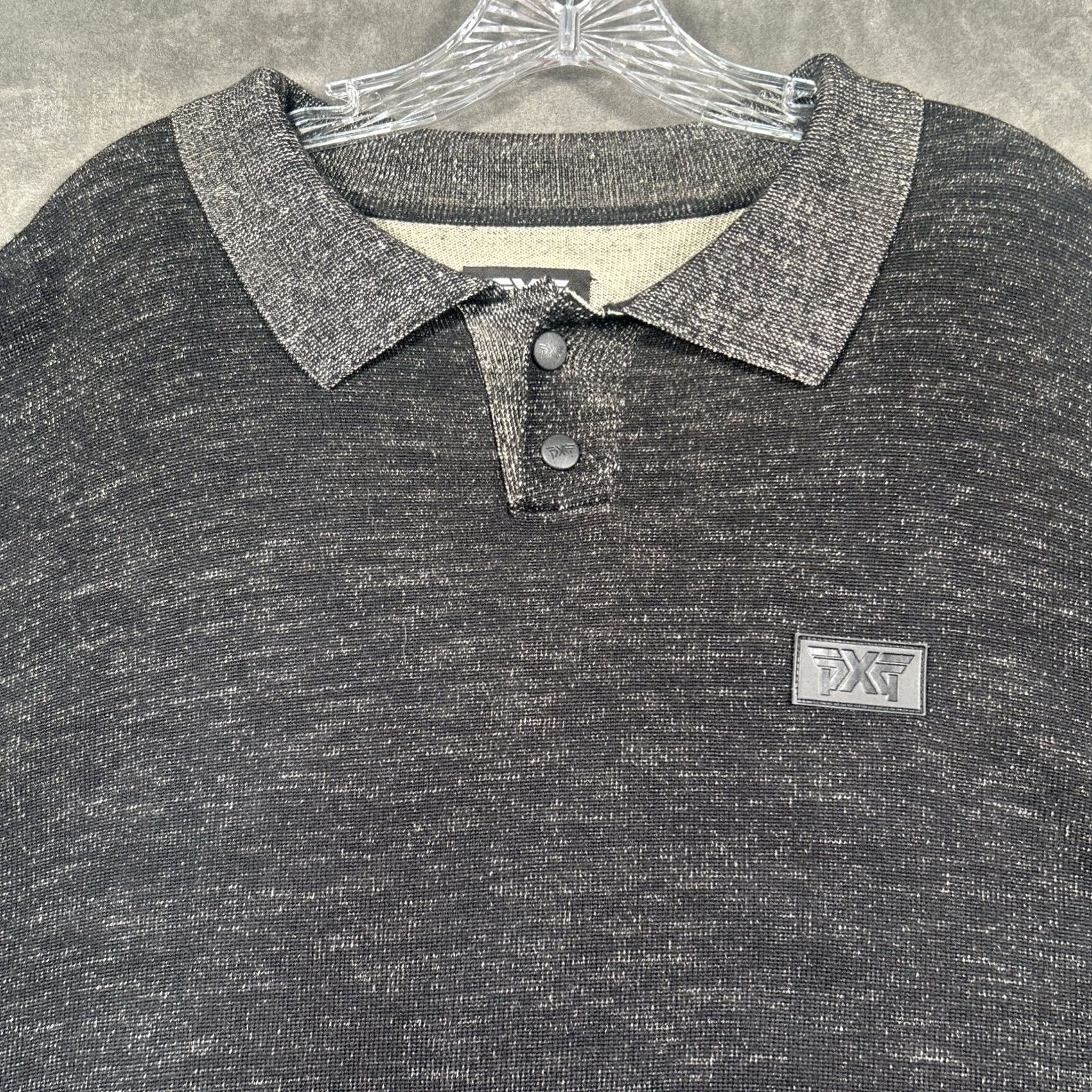 Vintage PXG Parsons Xtreme Golf Mens XL Pullover Sweater Dark Charcoal Speckle-Knit Size US XL / EU 56 / 4 - 2 Thumbnail