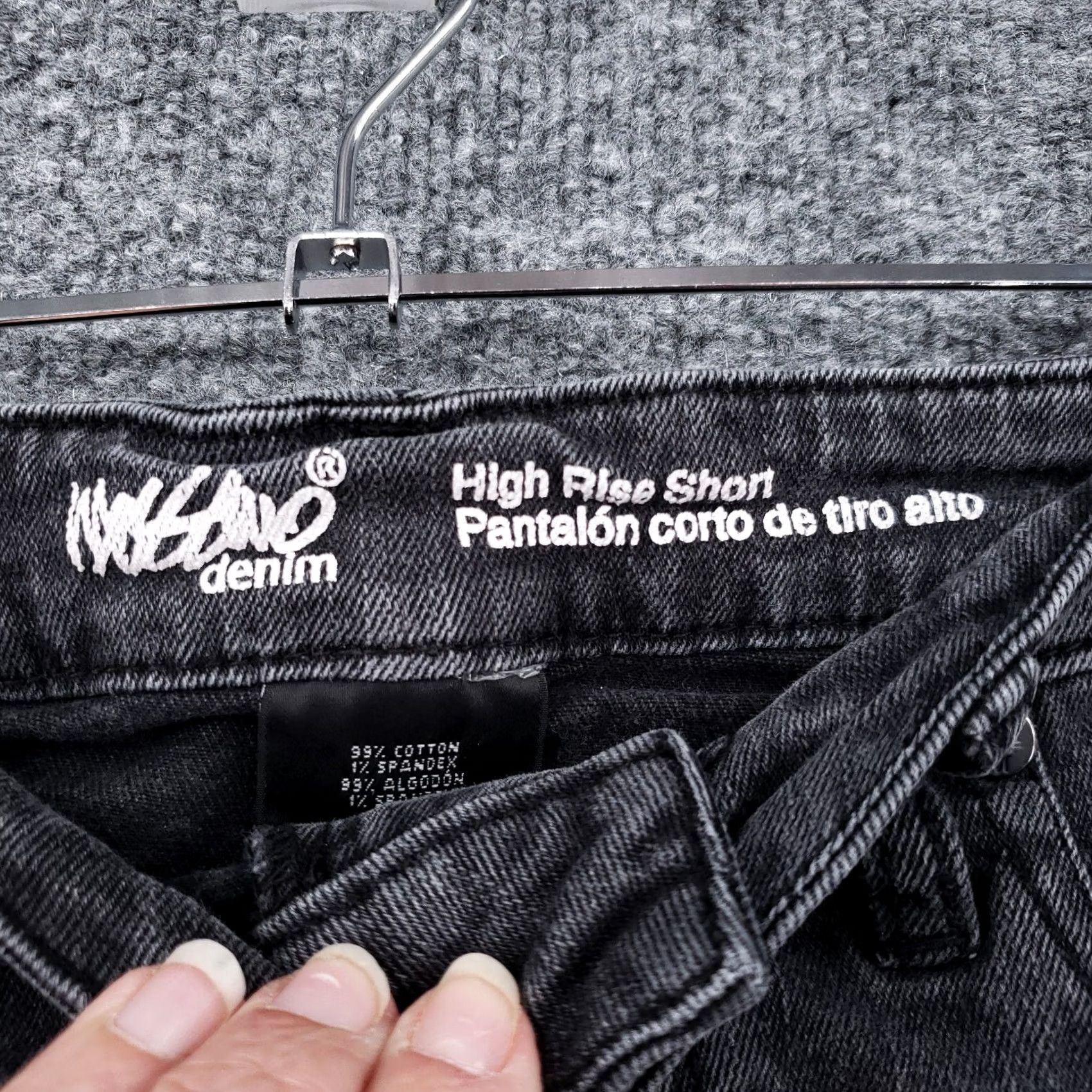 Mossimo Mossimo Shorts Womens Black Hot Pants High Rise Super Stretch Denim Size 6 Size 28" / US 6 / IT 42 - 7 Thumbnail