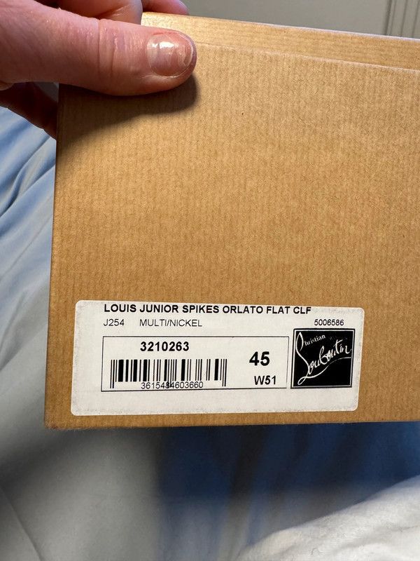 Christian Louboutin Christian Louboutin Blue & White With Red Stripe Size US 12 / EU 45 - 2 Thumbnail