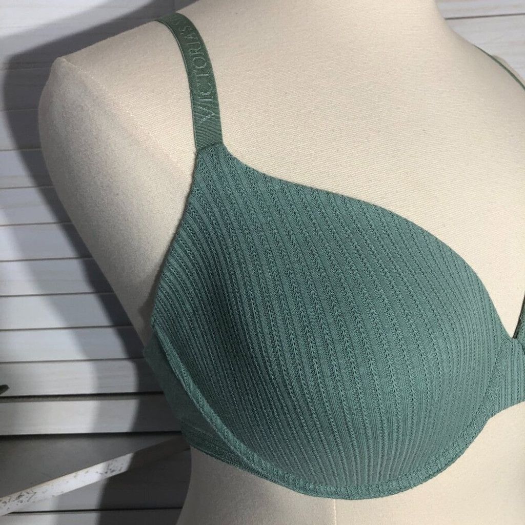 Victoria's Secret NWT Victoria's Secret light green Tshirt under wire Bra 38DD Size ONE SIZE - 5 Thumbnail
