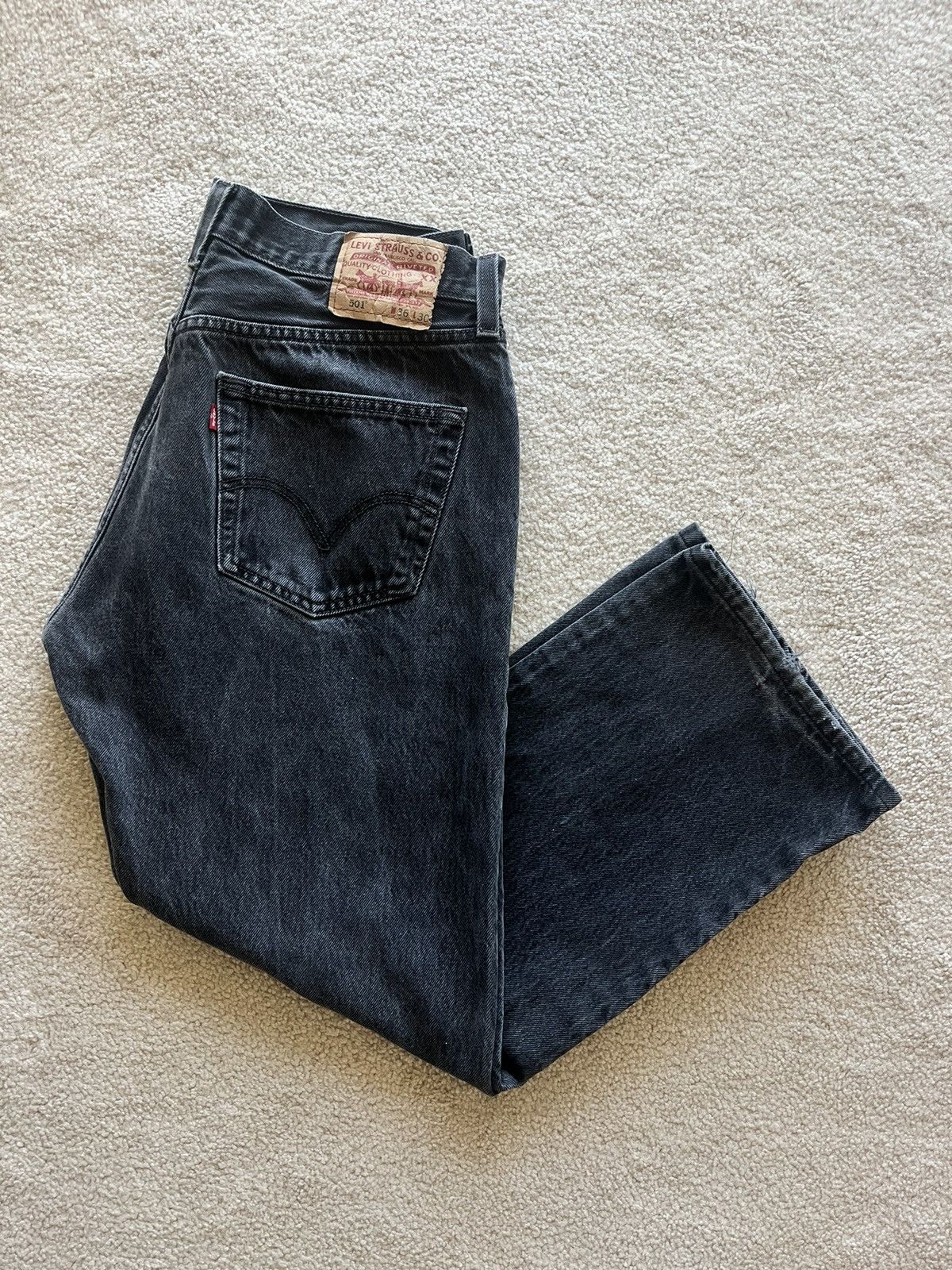 Vintage 90s Levi’s 501 Faded Black Denim Jeans Size 36x30 orders Men Made In USA