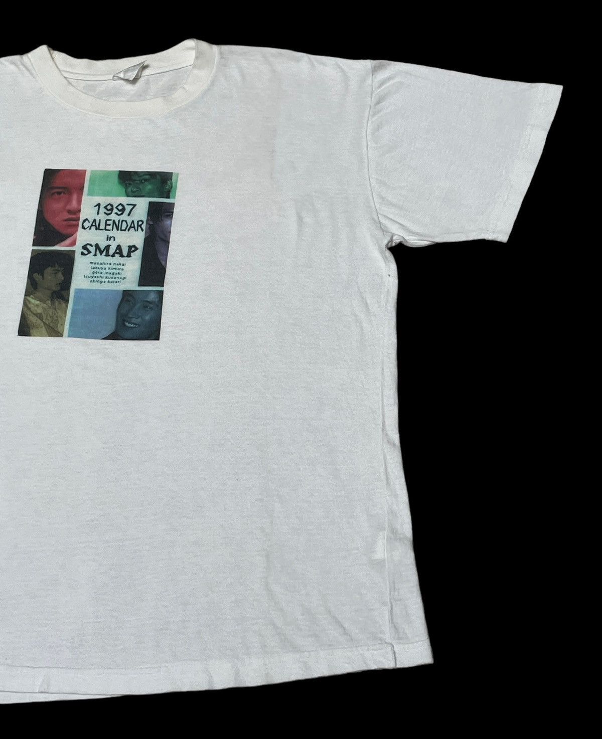 Band Tees × Vintage Vintage Japanese Band Calendar In Smap T-Shirt 1997s Size US M / EU 48-50 / 2 - 4 Thumbnail