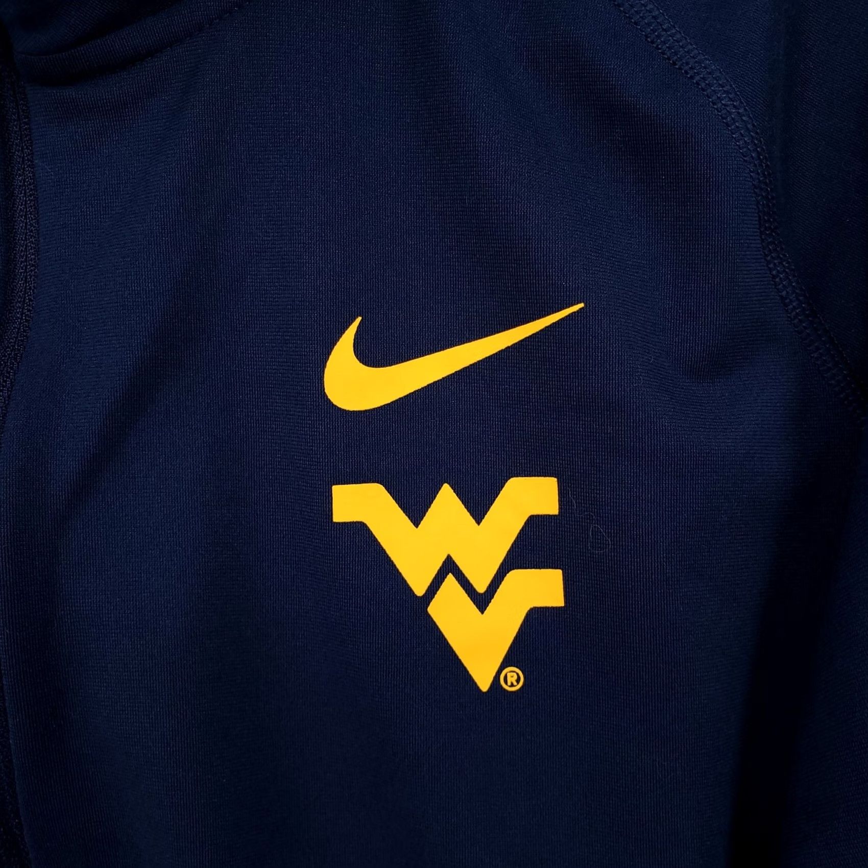 Nike Nike Dri-Fit Jacket Mens L Blue West Virginia Mountaineers 1/4 Zip Long Sleeve Size US L / EU 52-54 / 3 - 3 Thumbnail