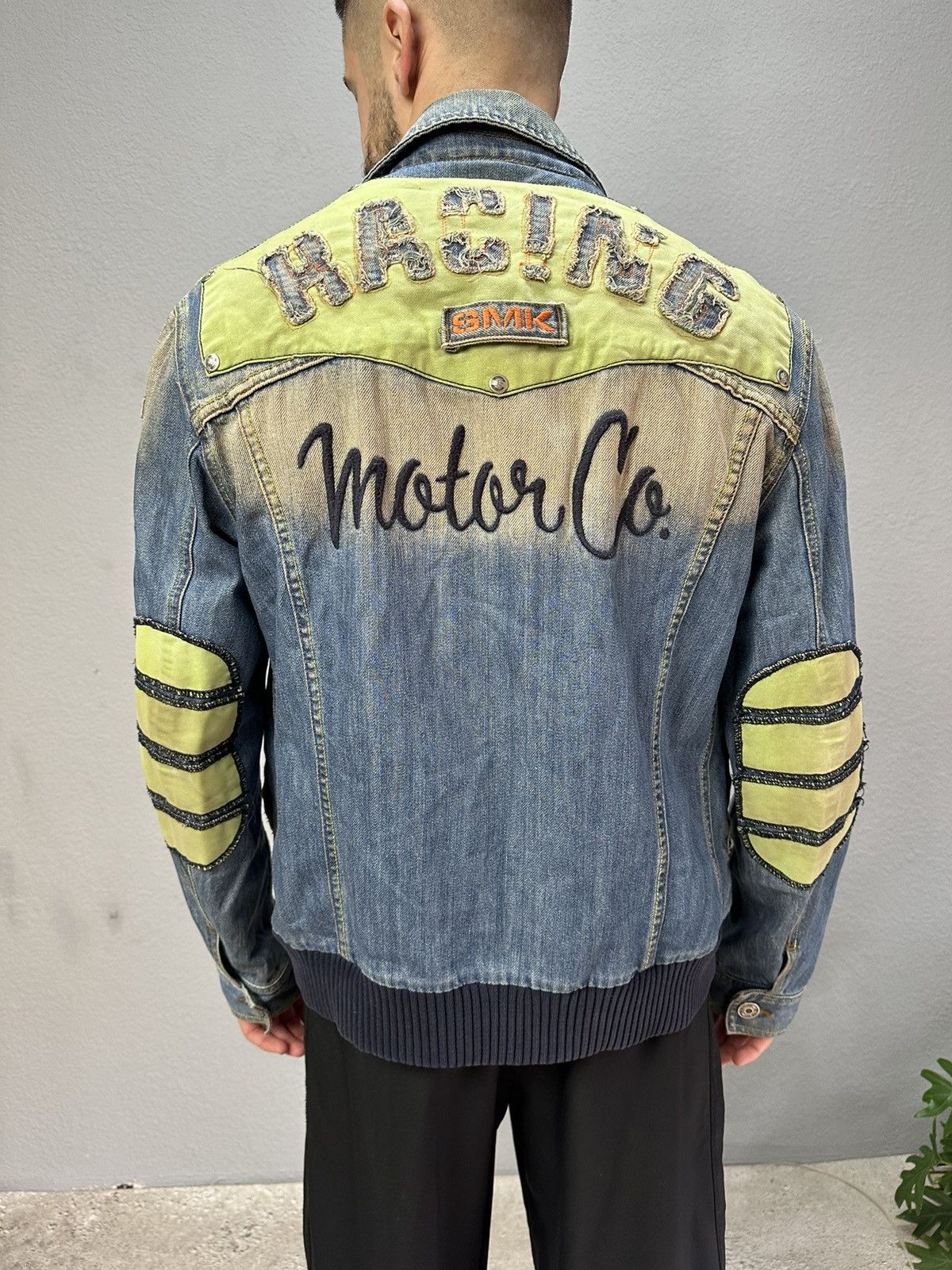 Diesel × Vintage Vintage Diesel Style Distressed Jacket Faded Racing Motor Size US L / EU 52-54 / 3 - 9 Thumbnail