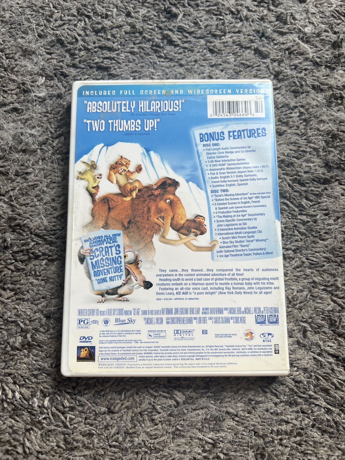 Vintage Ice Age (DVD) Size ONE SIZE - 2 Thumbnail