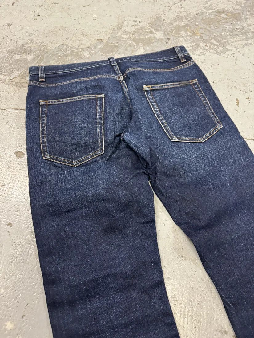 Designer × Saint Laurent Paris × Vintage SS2021 Saint Laurent Blue Selvedge Denim Slim Jeans Size US 31 - 7 Thumbnail