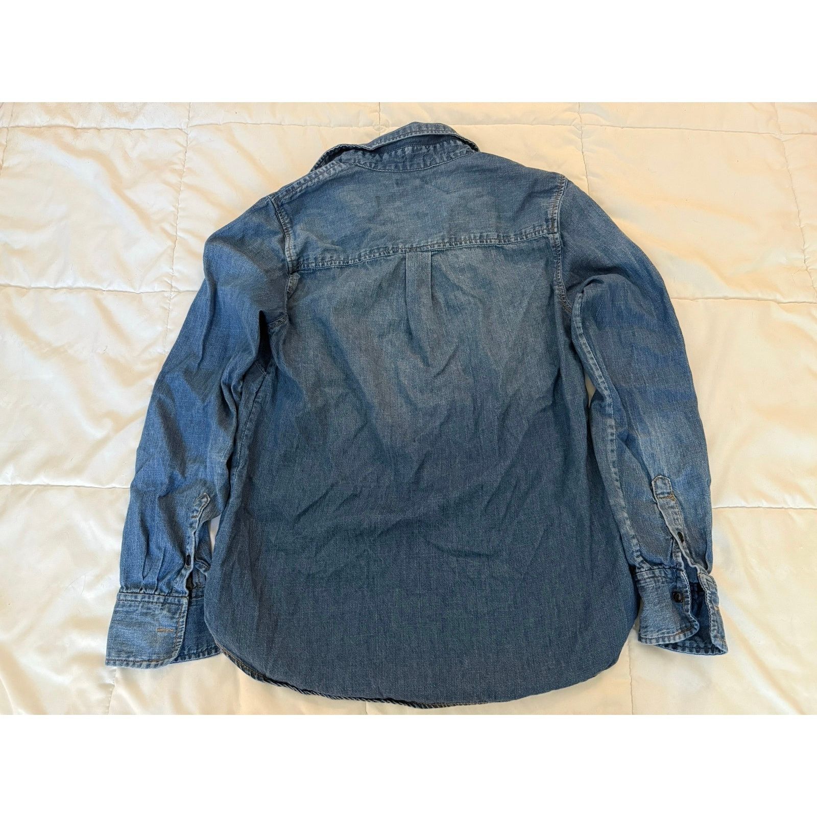 J.Crew J.Crew 100% Cotton Denim Blouse - Size 4/Small Size S / US 4 / IT 40 - 6 Thumbnail