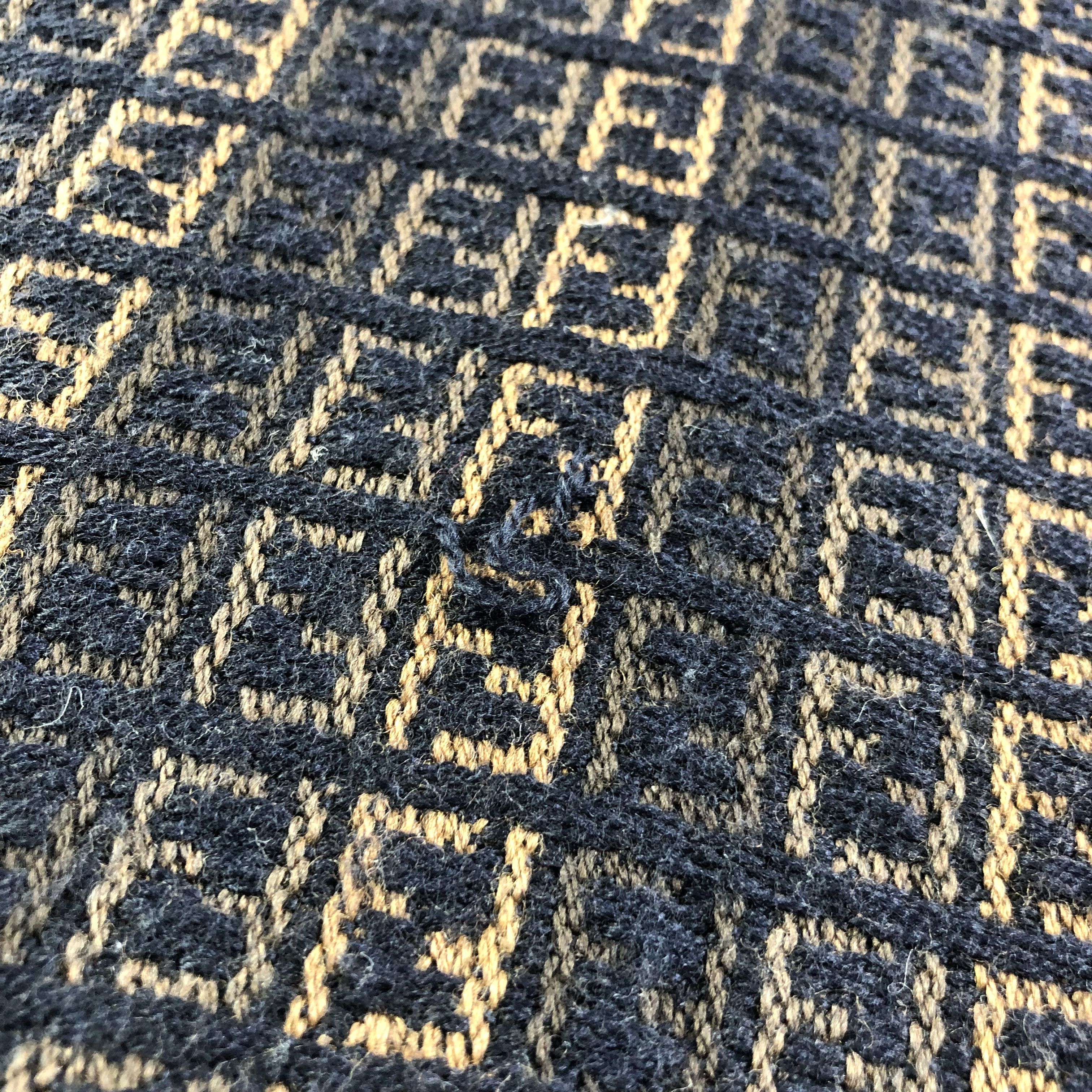 Vintage Fendi FF Monogram Wool Scarf Muffler V1187 Size ONE SIZE - 4 Thumbnail