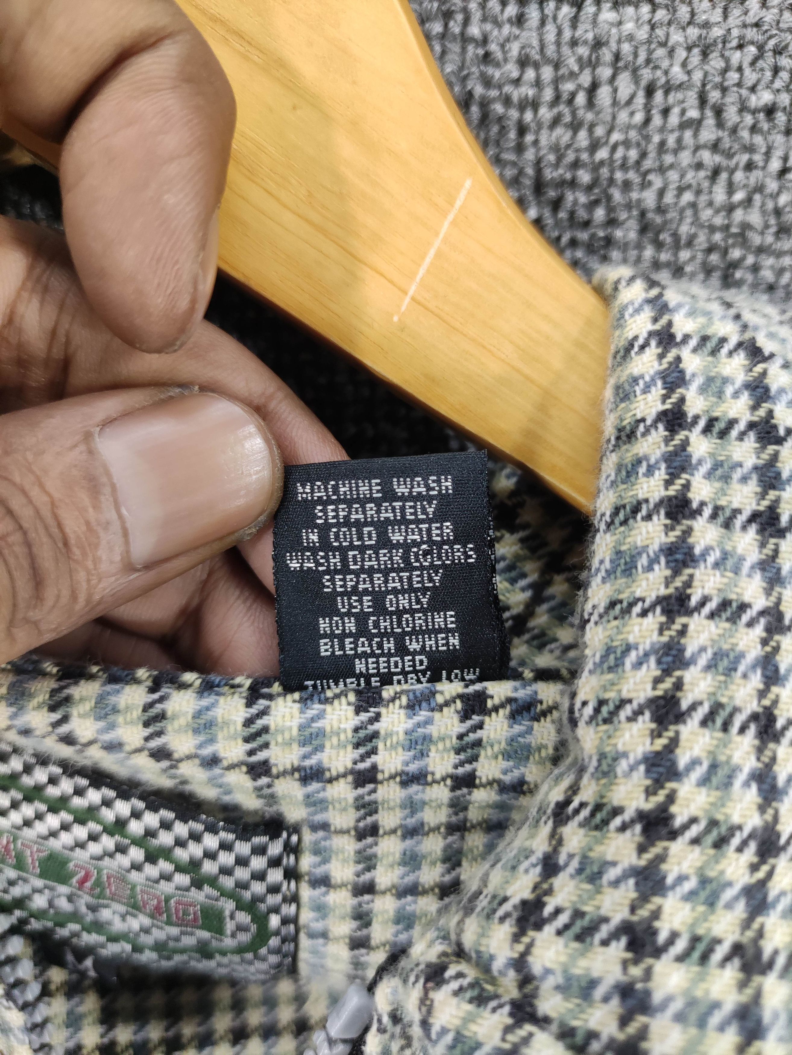 Japanese Brand Vintage Point Zero Houndstooth Shirt Zipper Long Sleeve Size US L / EU 52-54 / 3 - 4 Thumbnail