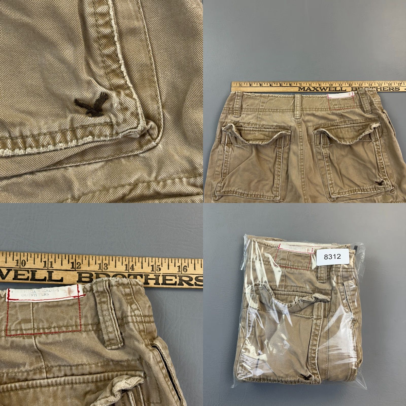 American Eagle Outfitters VINTAGE American Eagle Shorts Mens 28 Khaki Canvas Military Utility Cargo Y2K Size US 28 / EU 44 - 8 Thumbnail