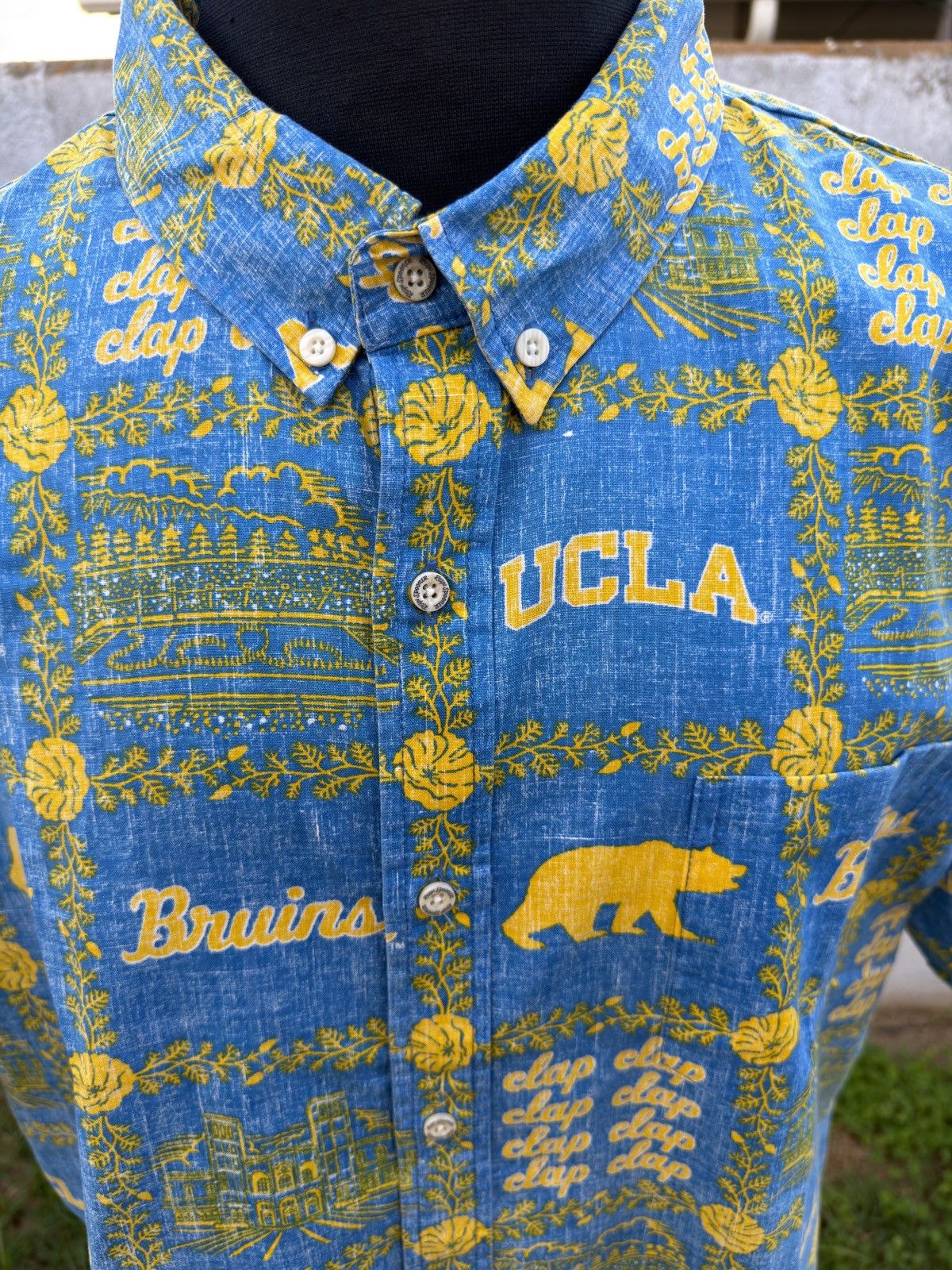 Reyn Spooner New Reyn Spooner Tailored UCLA Bruins Hawaiian Men's XL Size US XL / EU 56 / 4 - 3 Thumbnail